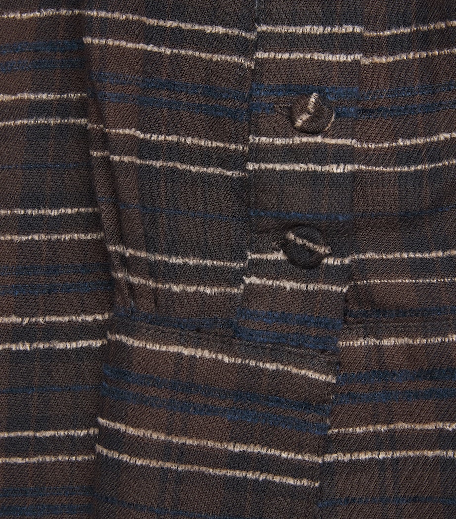 Cotton-Blend Flannel Shirt CHOCOLATE Image 5