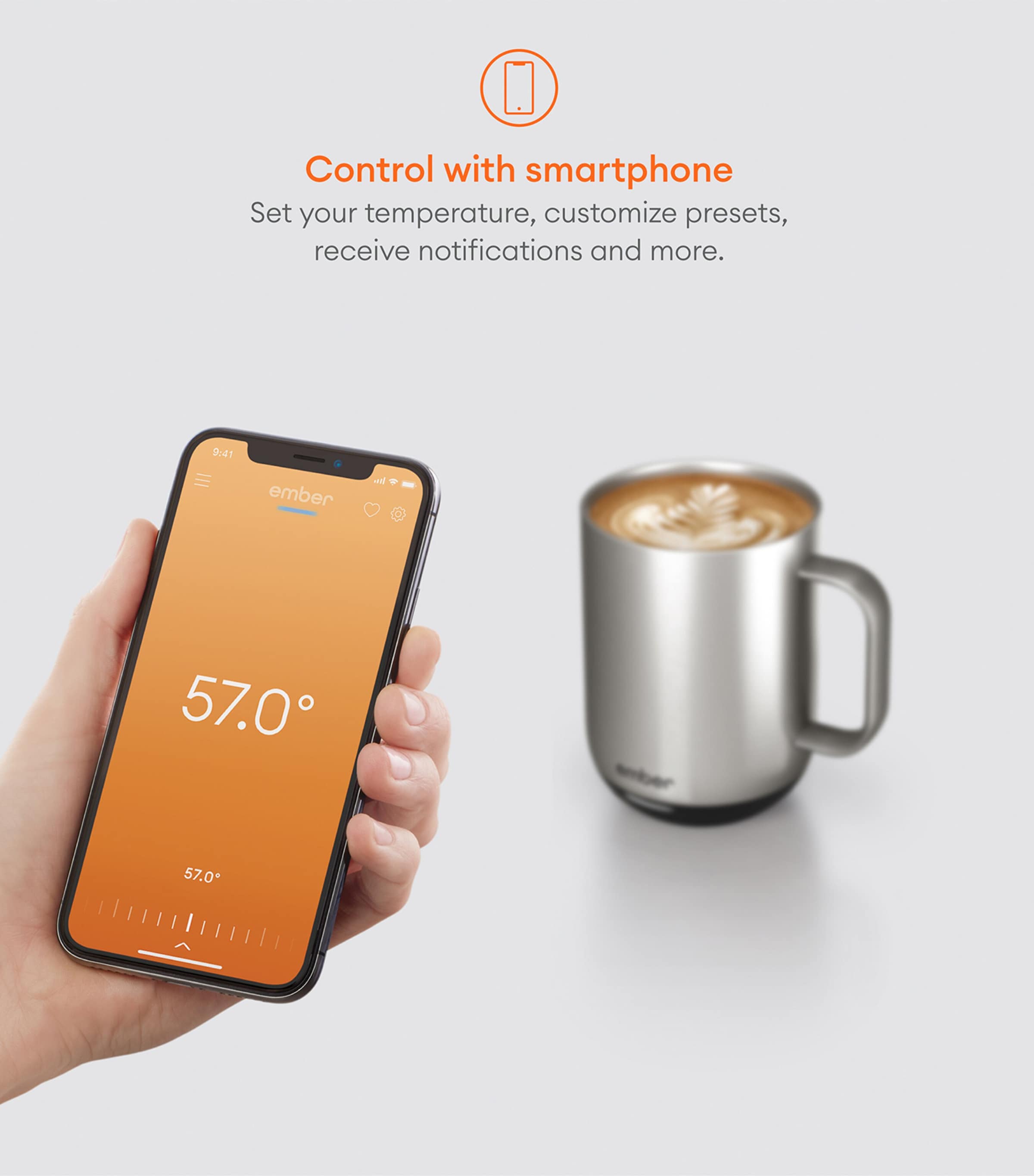 Smart Mug (295ml) SILVER Image 5