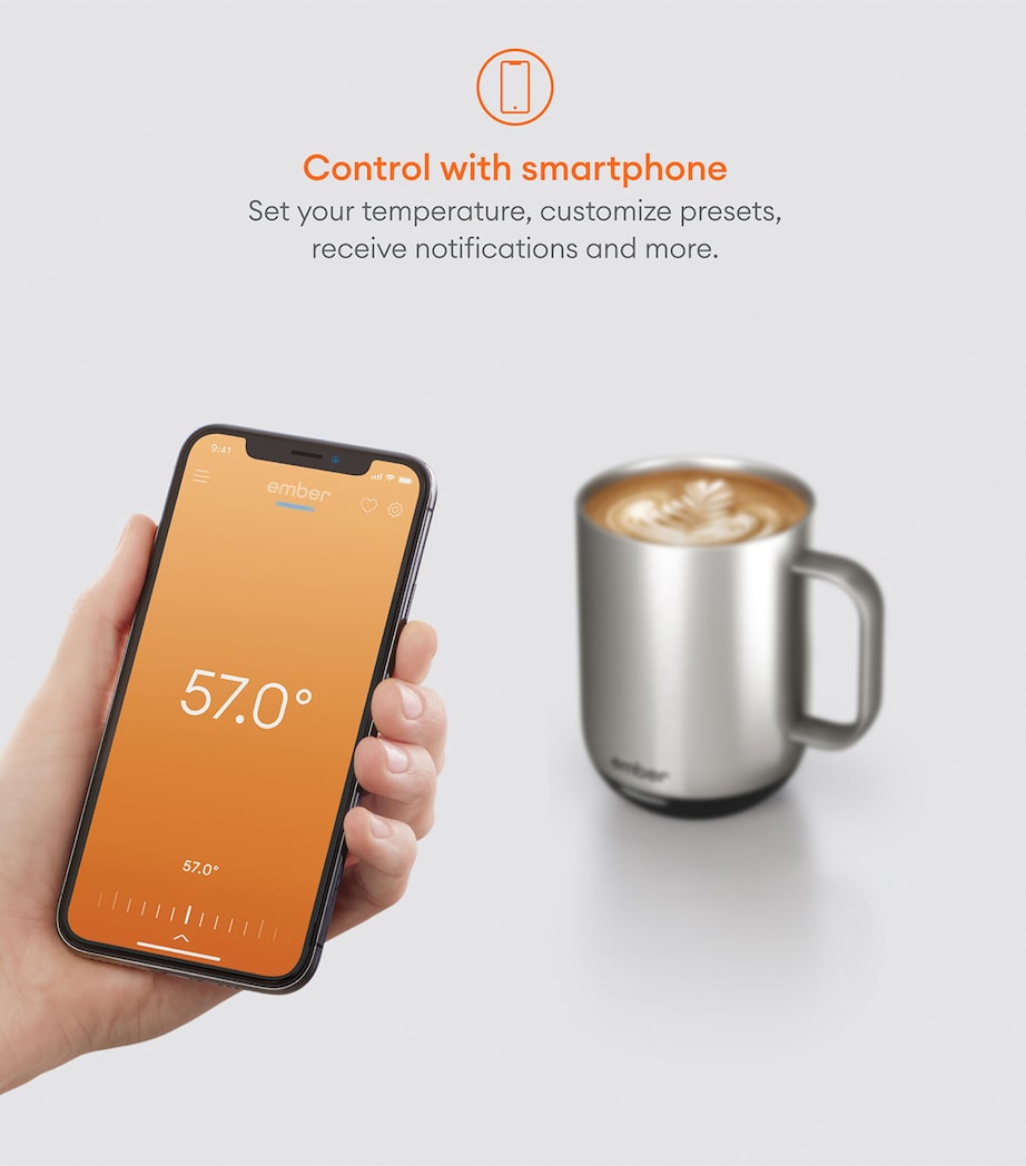 Smart Mug (295ml) SILVER Image 5