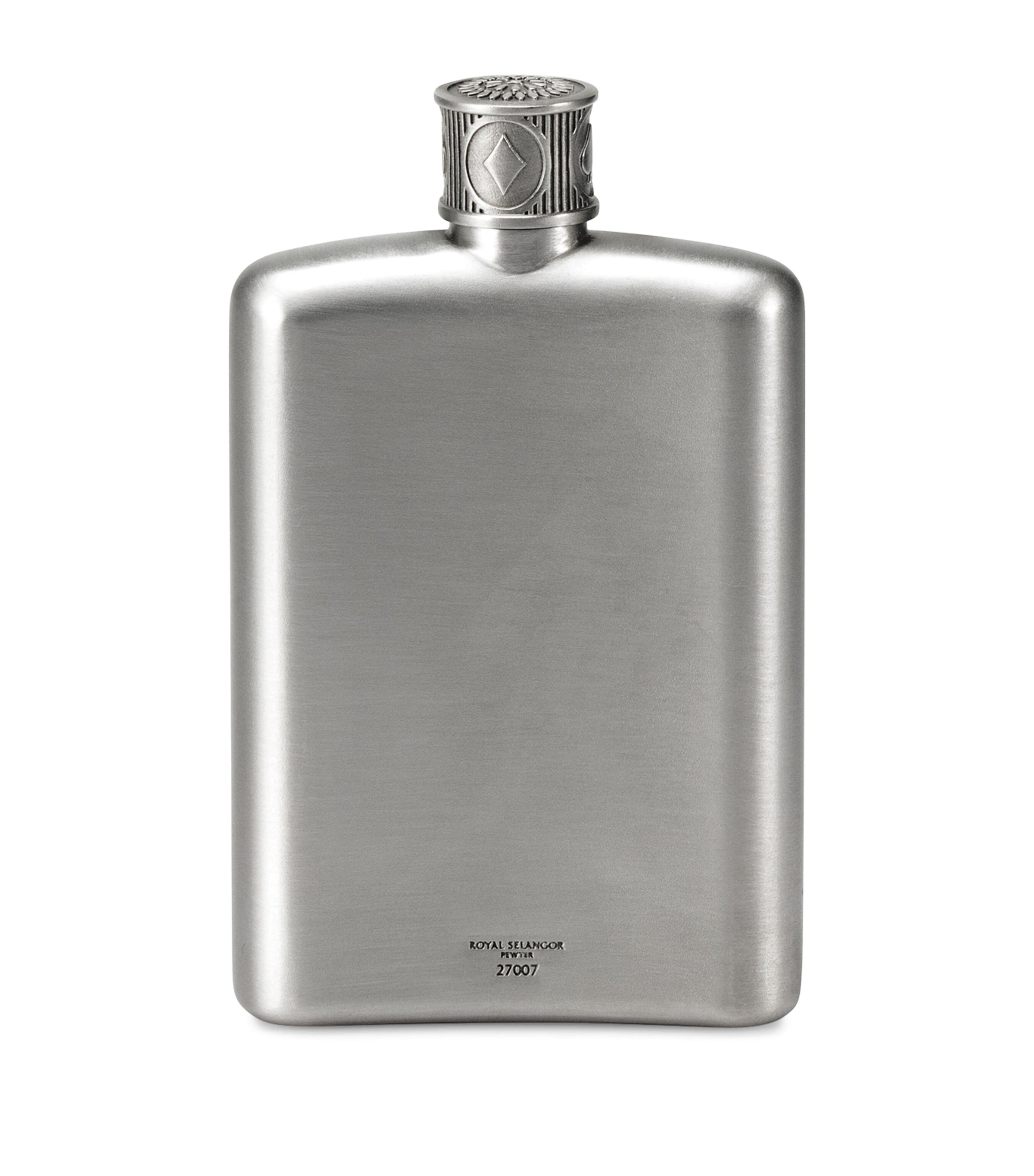 Pewter Ace Hip Flask (140ml) PEWTER Image 5
