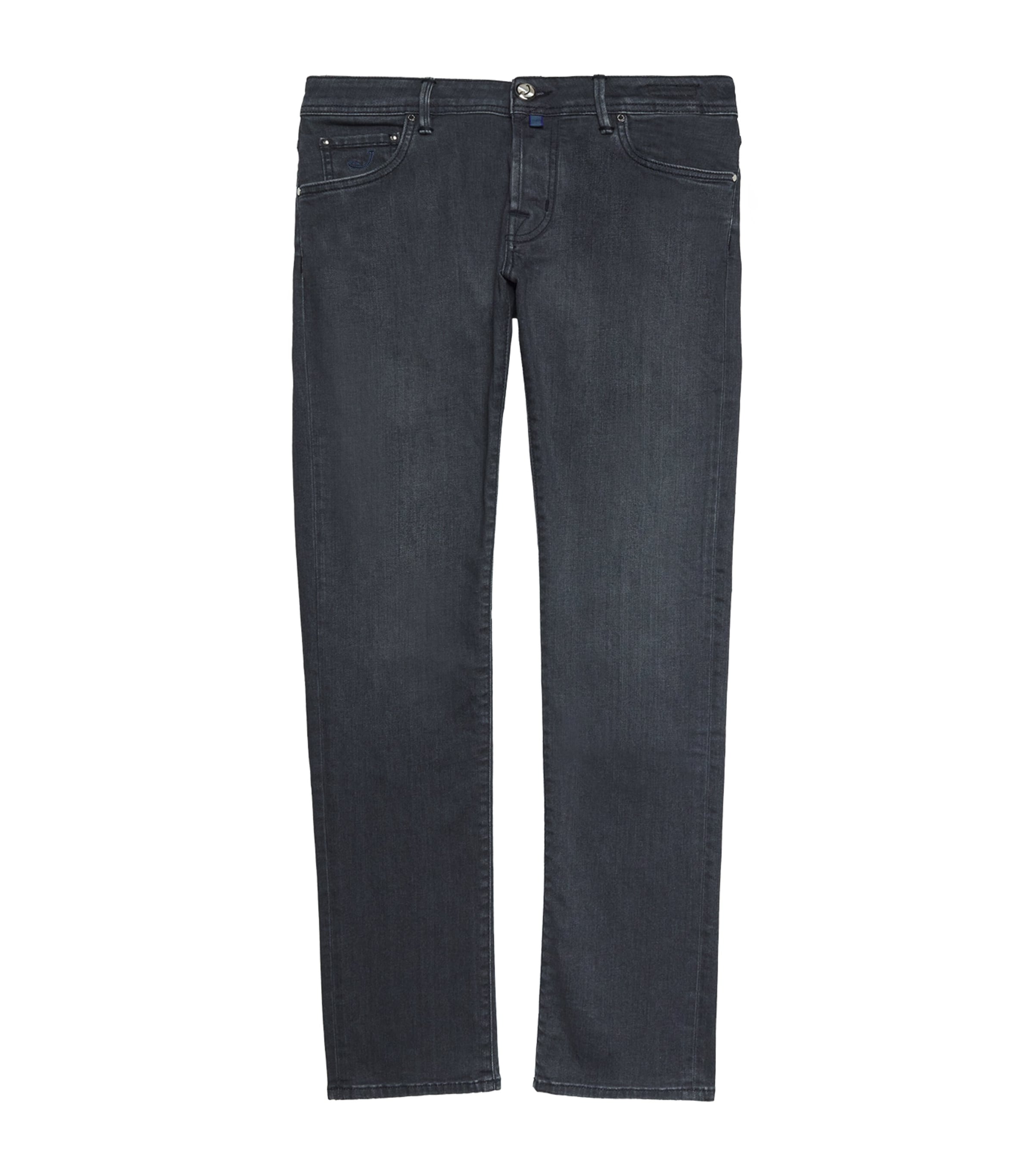 JACOB COHEN LIZARDSKIN-PATCH NICK SLIM JEANS