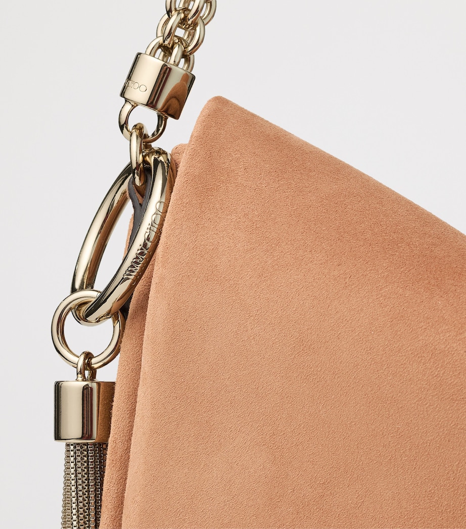Suede Callie Flap Shoulder Bag TOFFEE/LIGHT GOLD Image 3