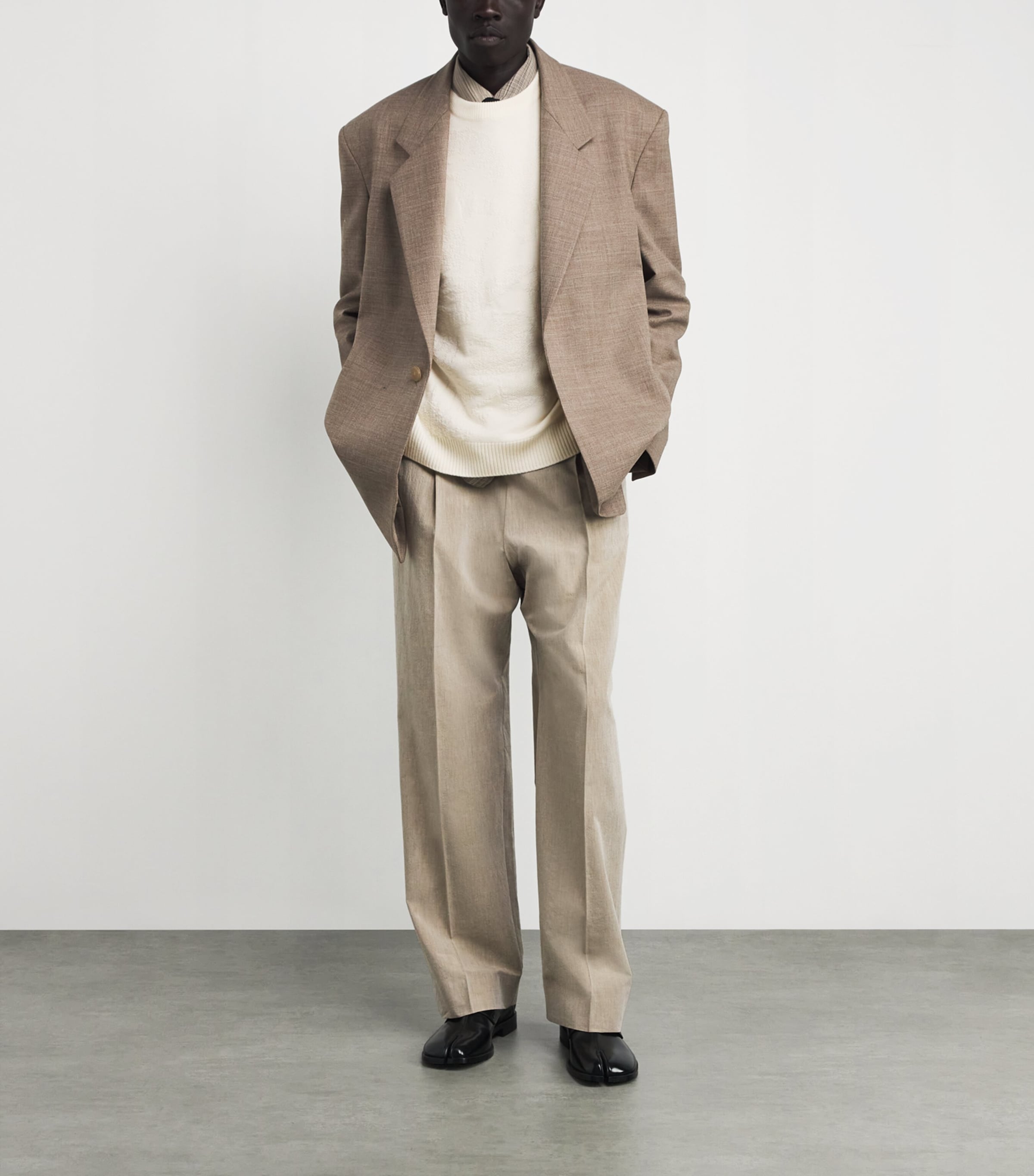 Wool Textured Sweater IVORY Image 2