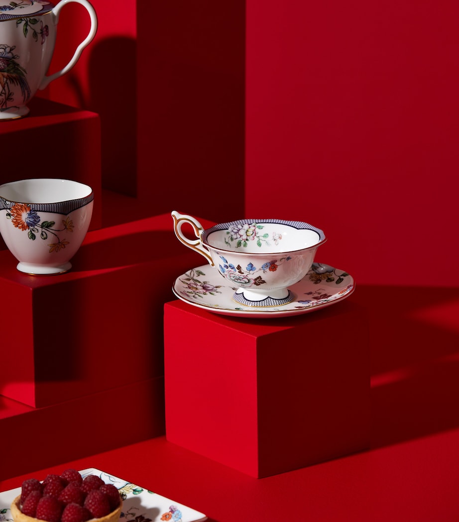 Fortune Teacup and Saucer (150ml) MULTI Image 3