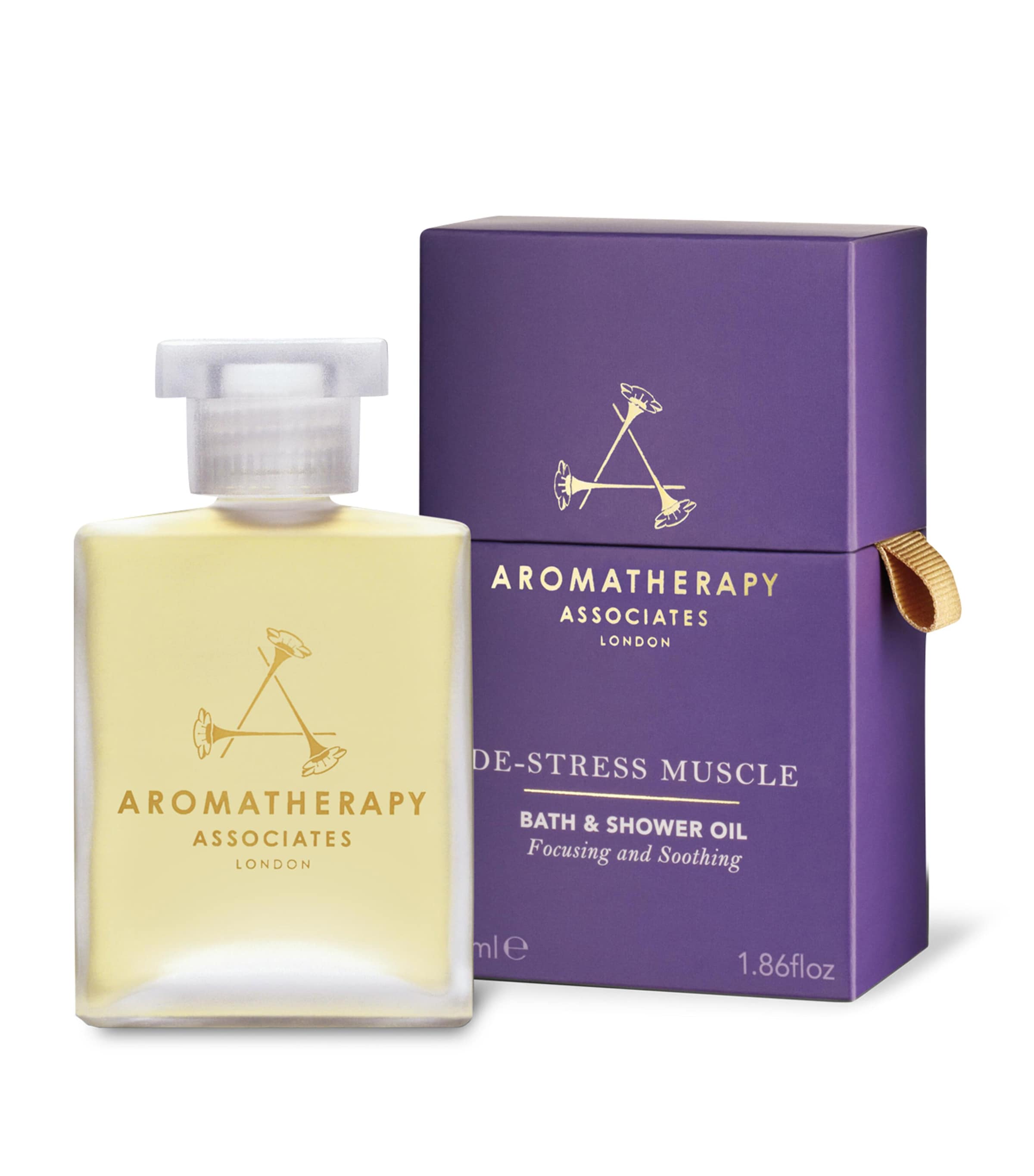 Aromatherapy Associates De-Stress Muscle Bath & Shower Oil (55ml) | Bath & Shower | Soaks & Oils | Designers | Aromatherapy Associates