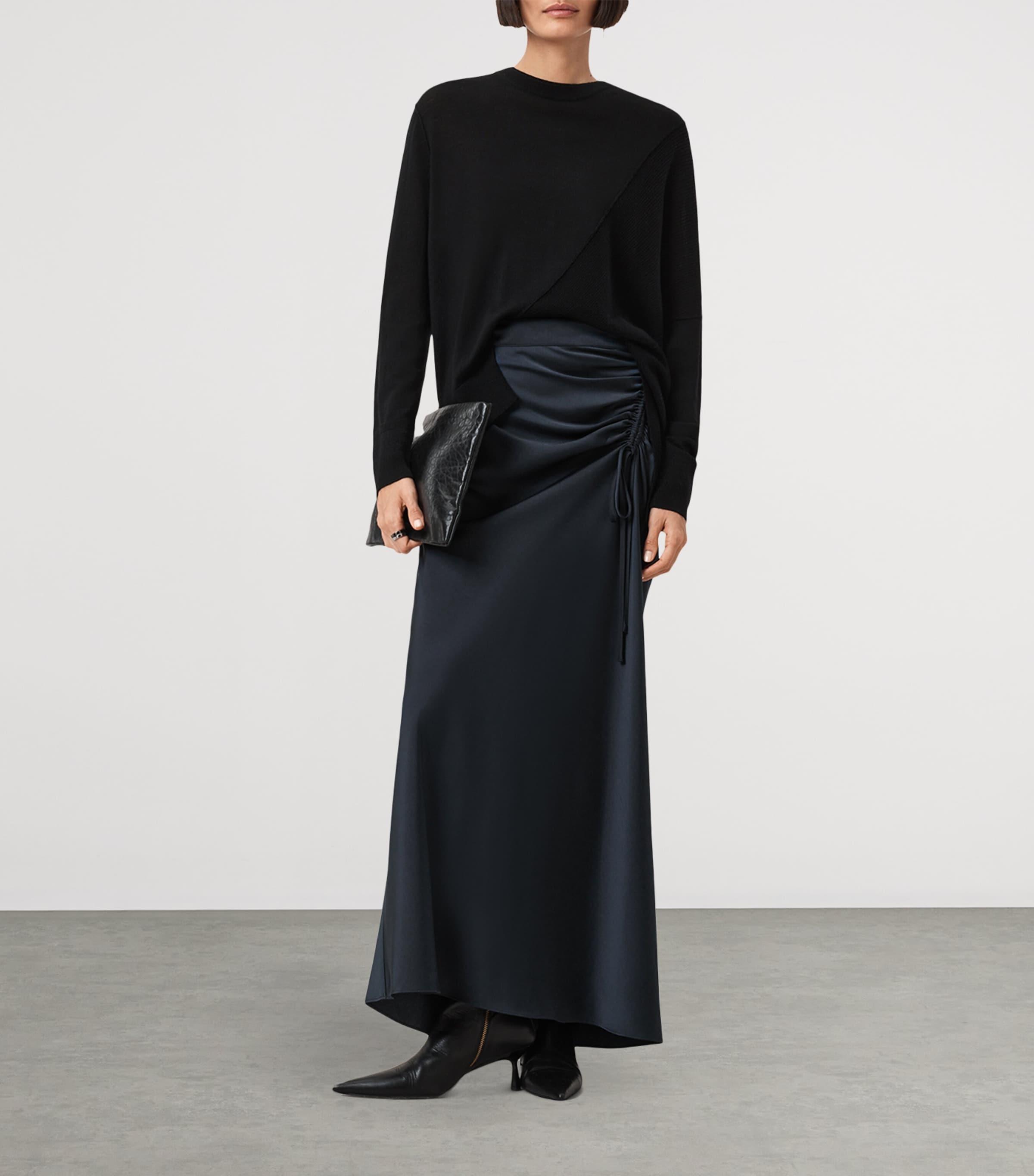 Gathered Alexia Maxi Skirt COLLEGIATE BLUE Image 3