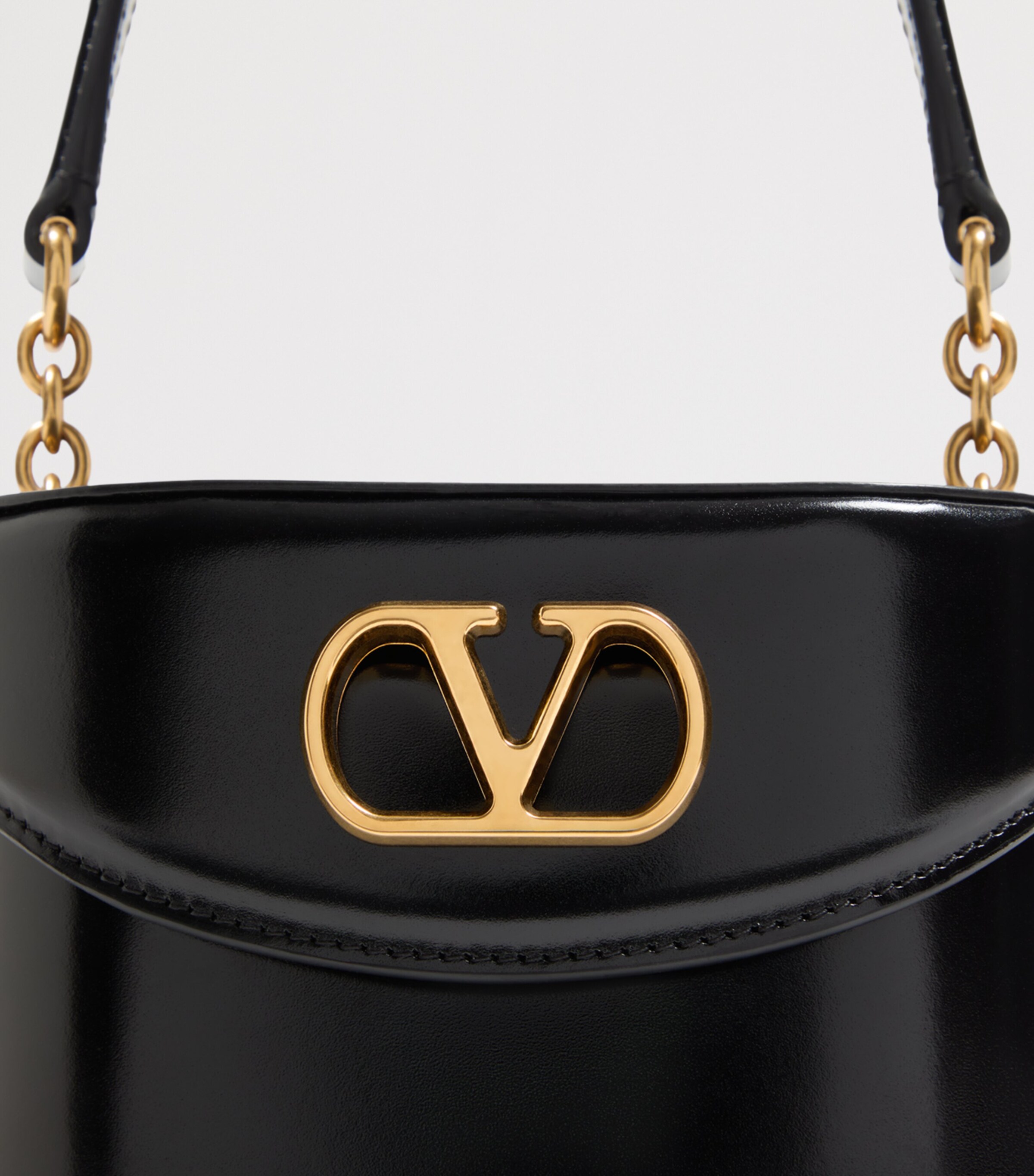 Valentino Garavani Mini Leather Vain Cross-Body Bag | Harrods US