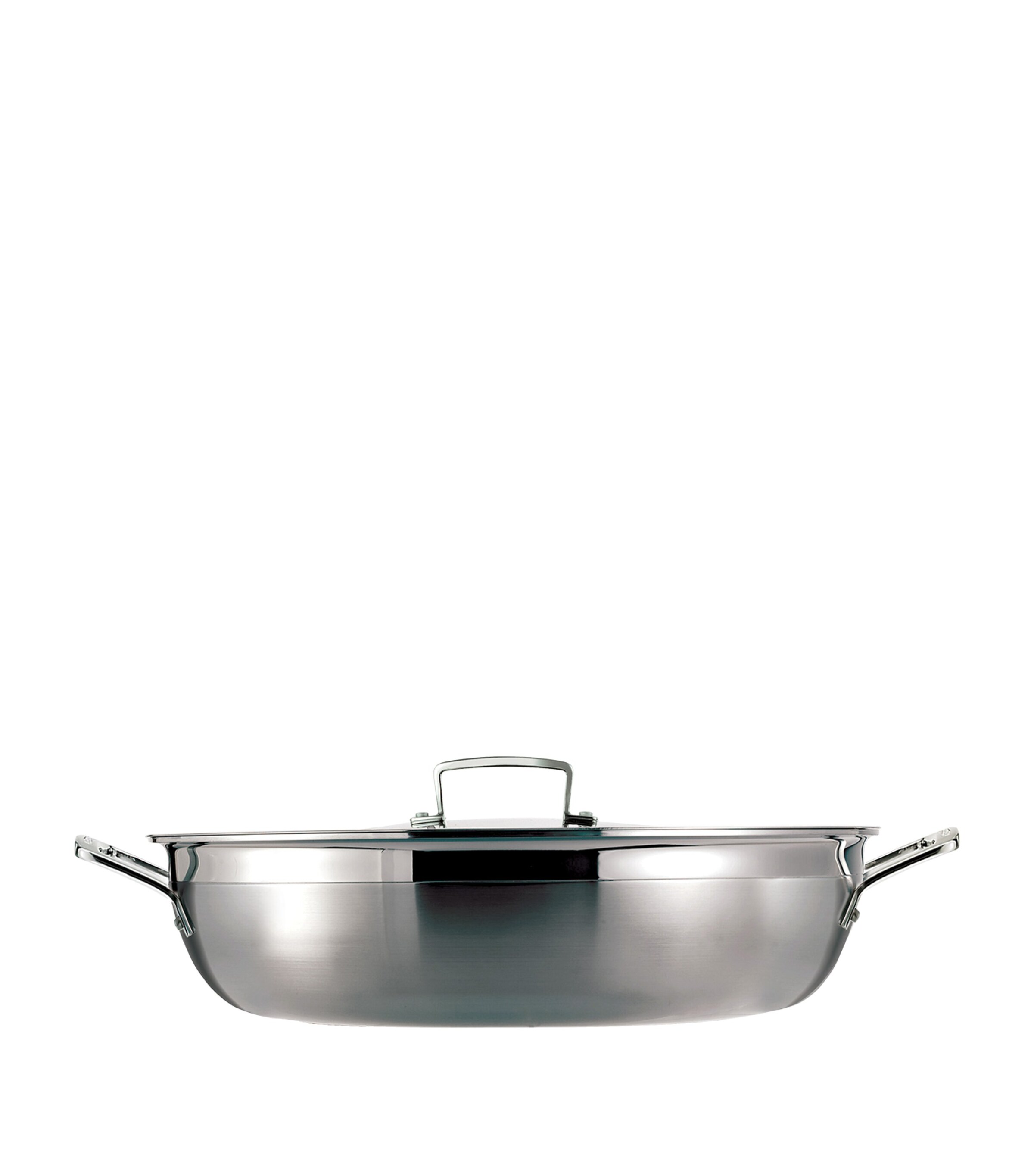 3-Ply Stainless Steel Shallow Casserole Dish (24cm) STEEL Image 6