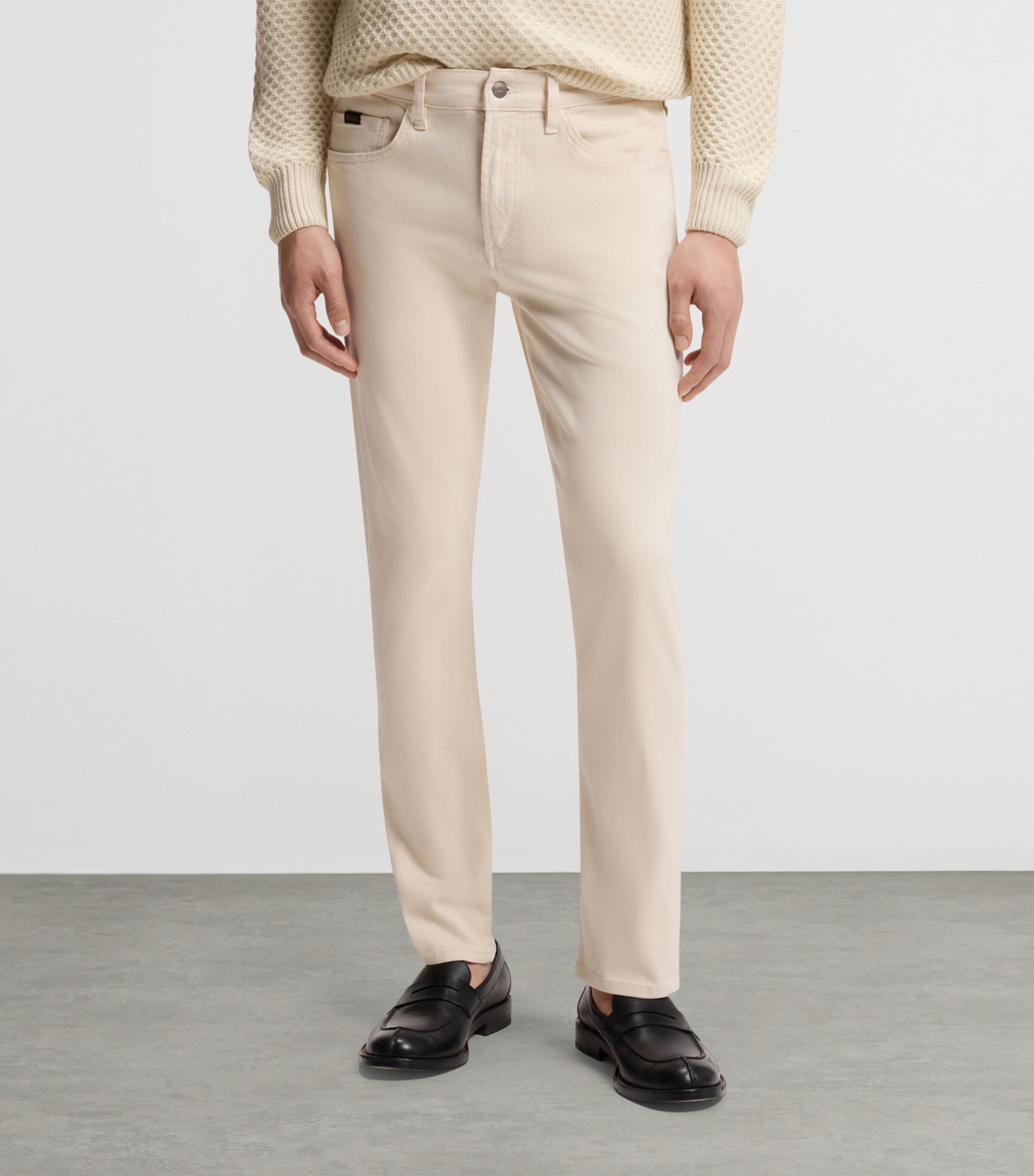 BOSS Mens Stretch-Denim Slim Jeans Image 2