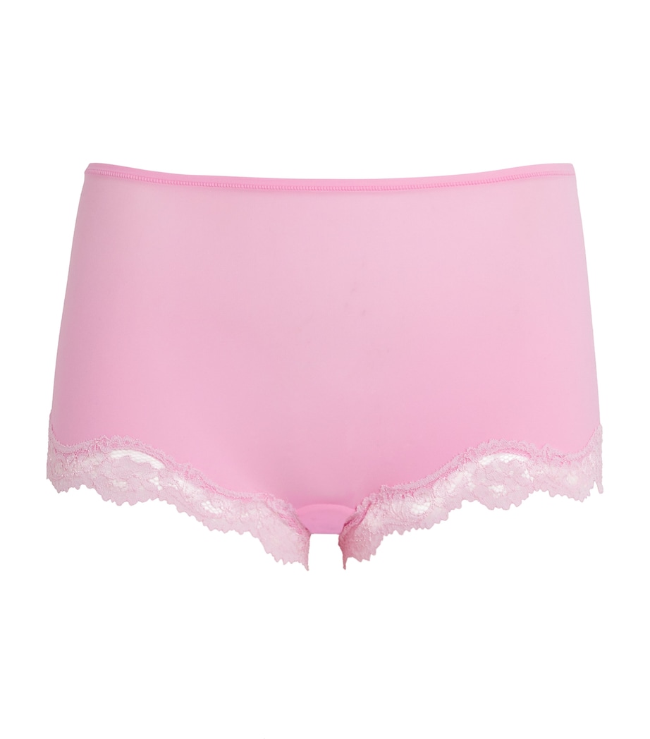 Lace-Trim Fits Everybody Boyshort Briefs BUBBLEGUM TONAL Image 1