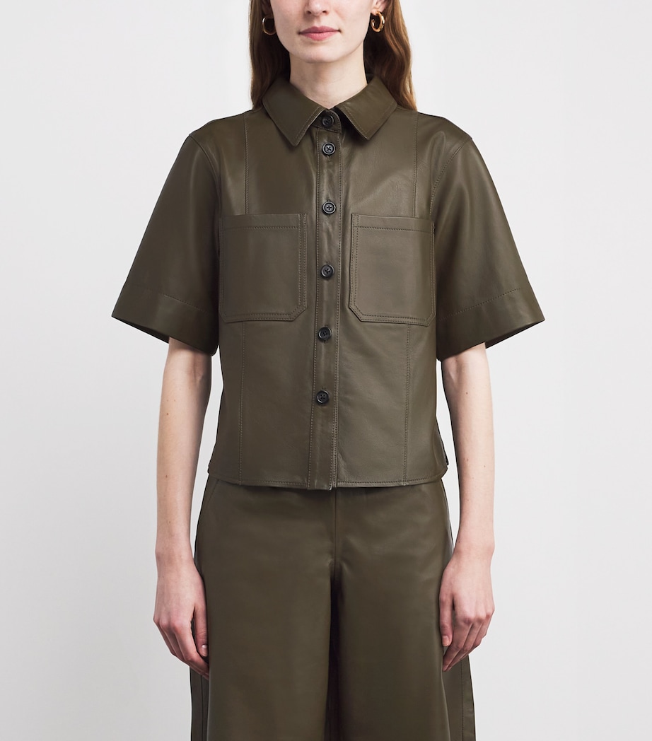 Lambskin Shirt INTENSE OLIVE Image 3