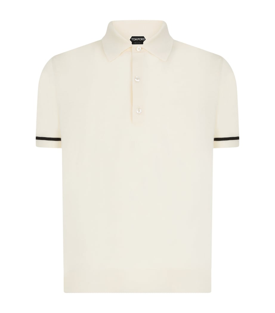 Cashmere-Silk Polo Shirt WAC Image 1