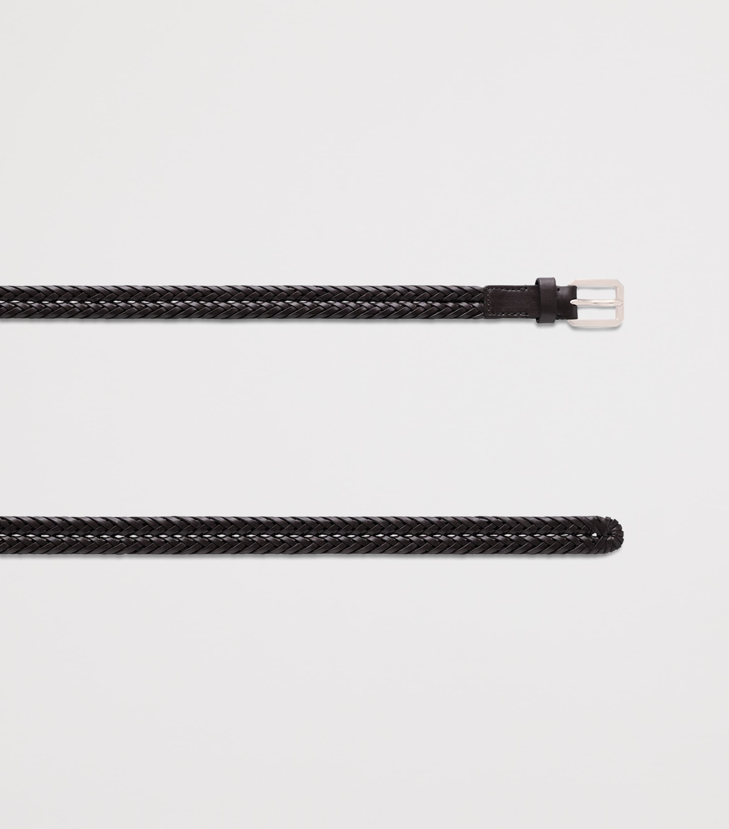 TOM FORD Calf Leather Woven Belt Eir Image 2