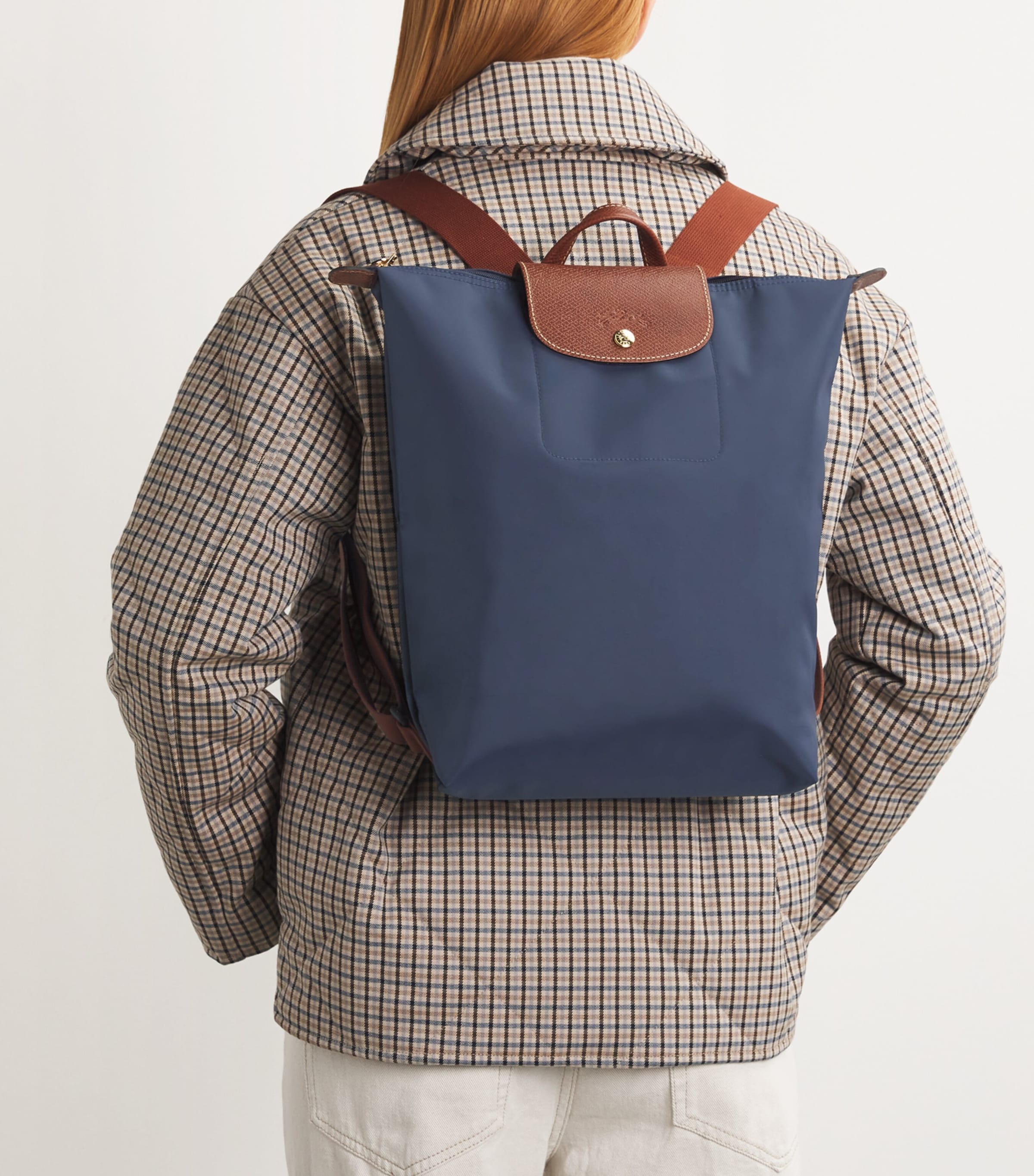 Medium Le Pliage Original Backpack P68 NAVY Image 5