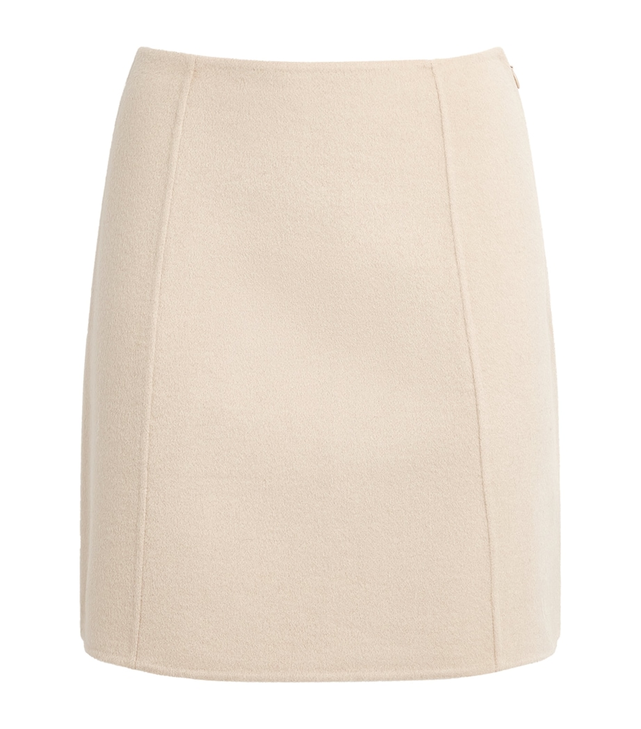 Wool-Blend Mini Skirt BEIGE Image 1