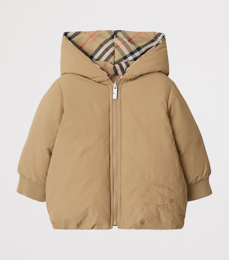 Down Reversible Puffer Jacket (6-24 Months) SAND IP CHECK Image 2