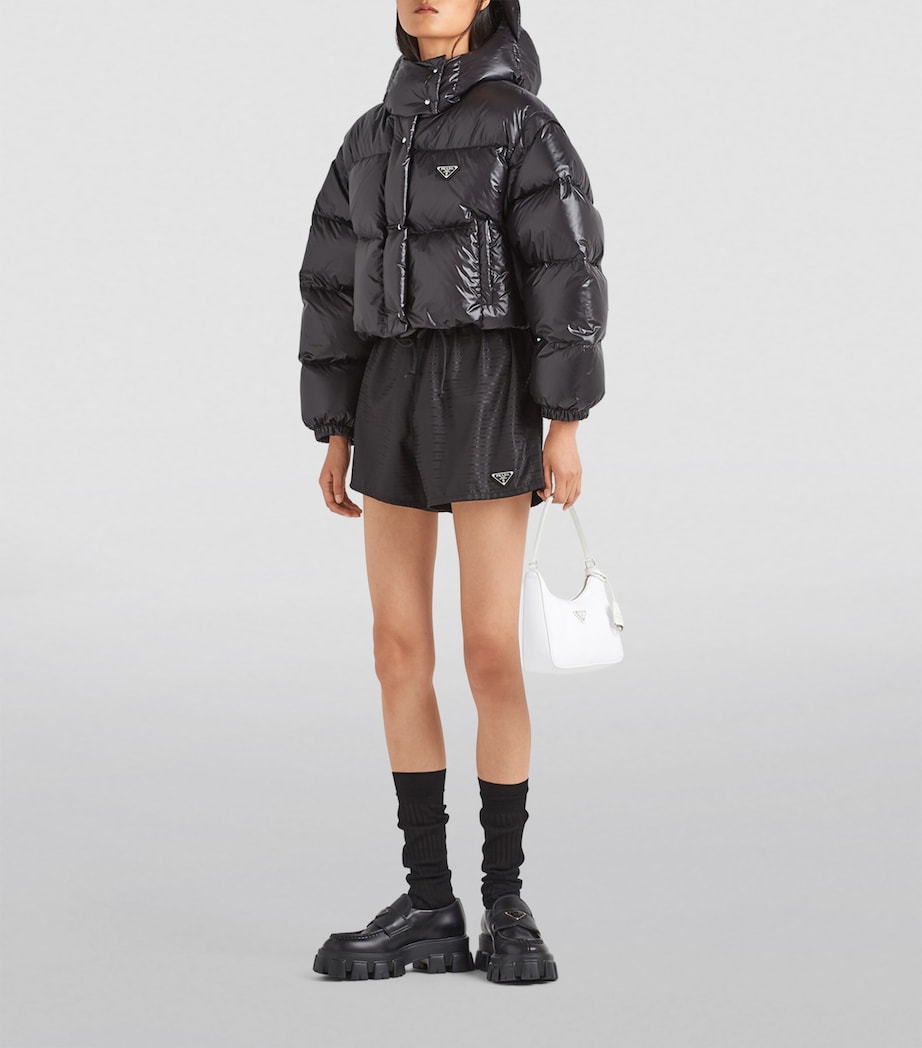Crop Re-Nylon Puffer Jacket F0002 Image 2