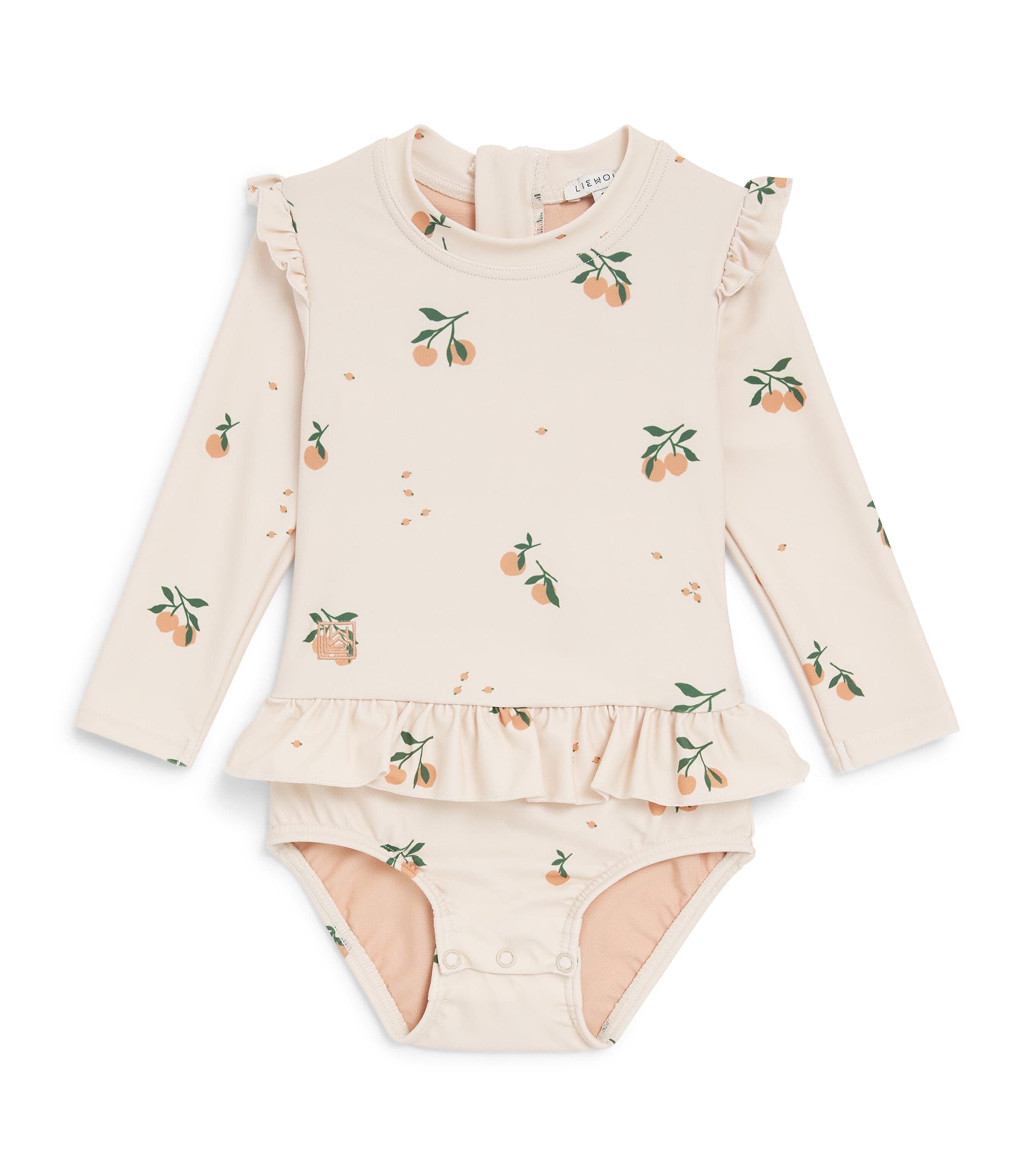 Liewood Printed Sille Swimsuit (1-18 Months) Peach/sea Shell Image 1