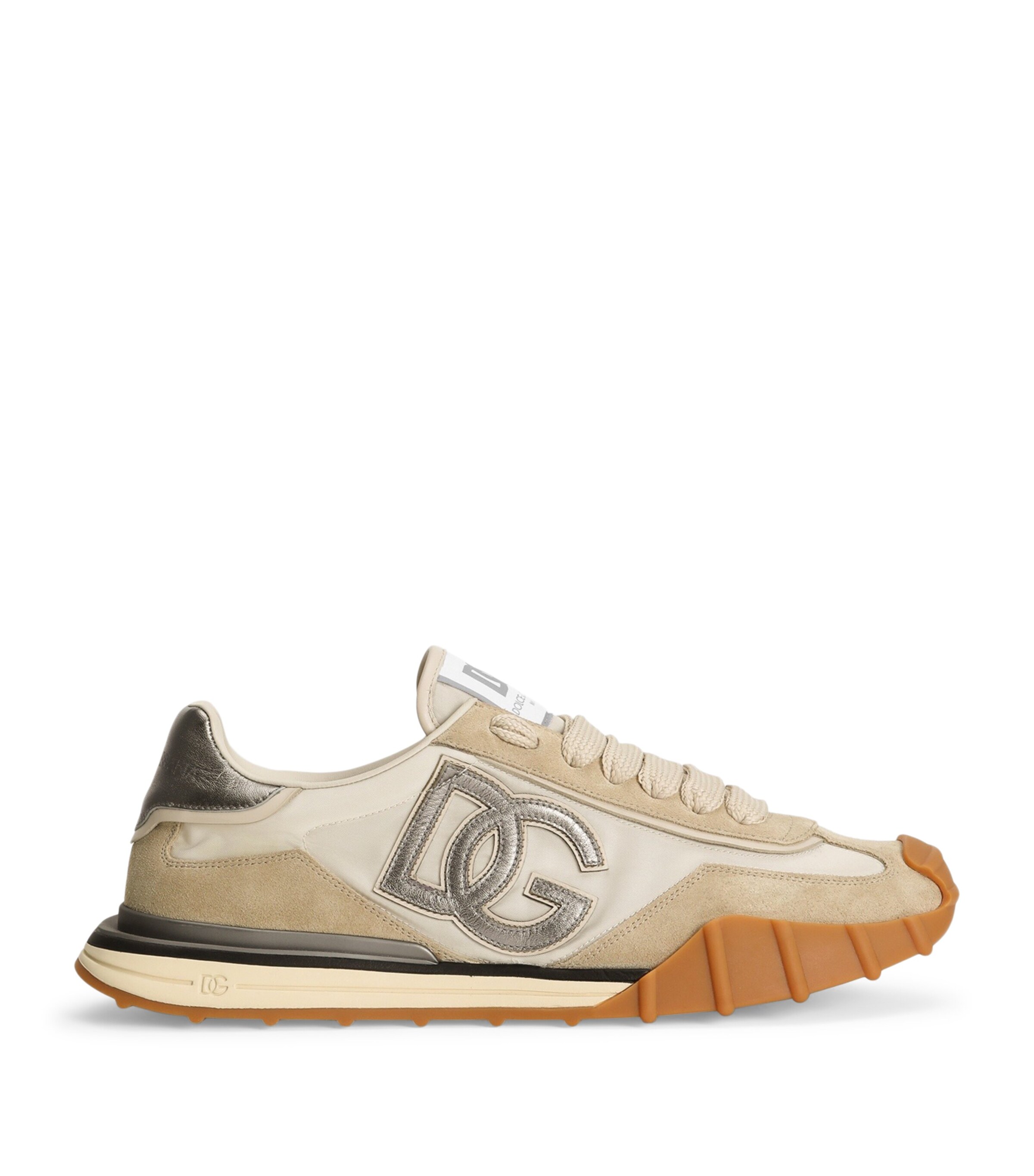 Dolce&Gabbana Logo Sneakers Ivory/silver Image 1