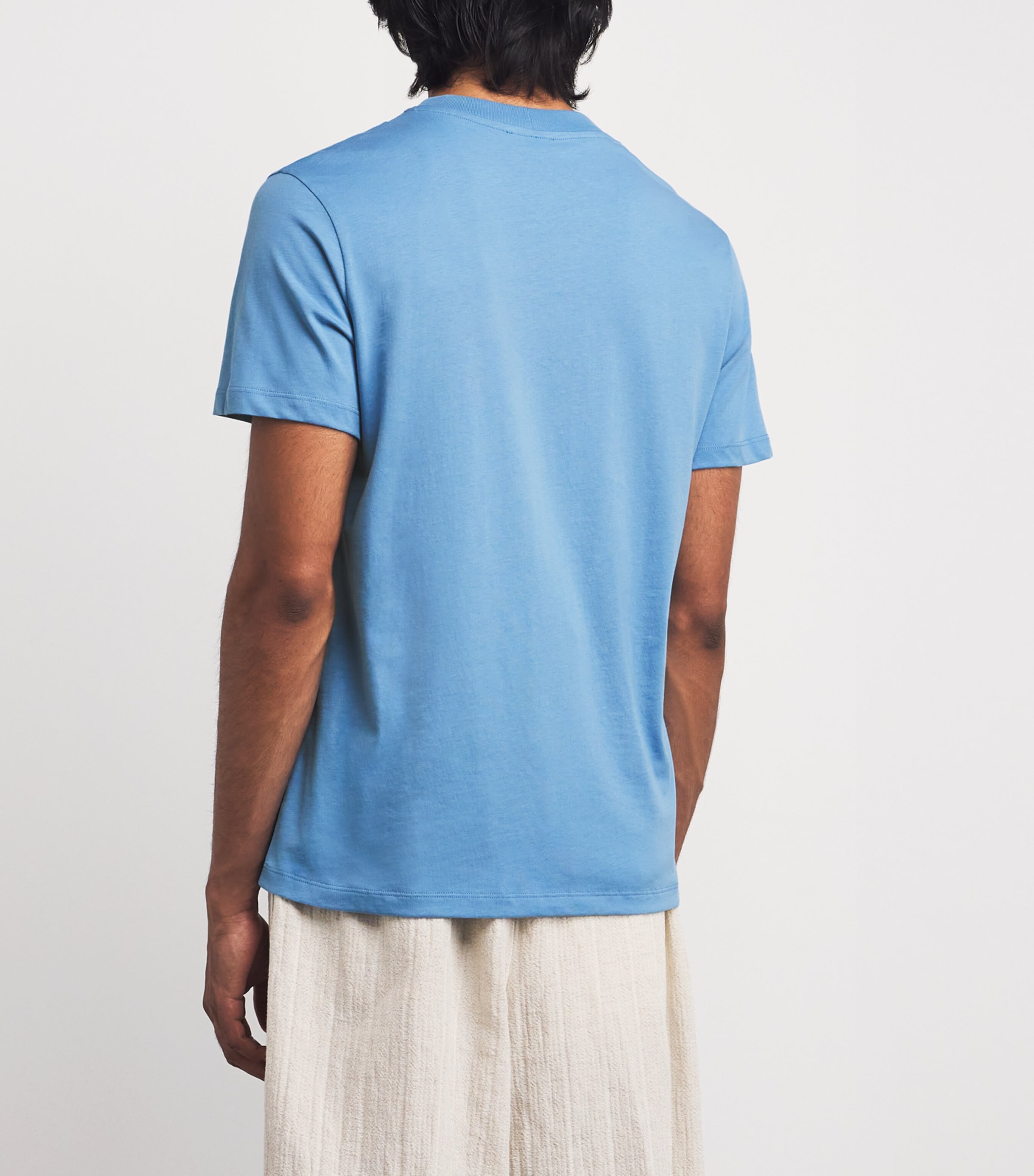 Cotton Flower Patch T-Shirt CHAMBRAY. Image 4