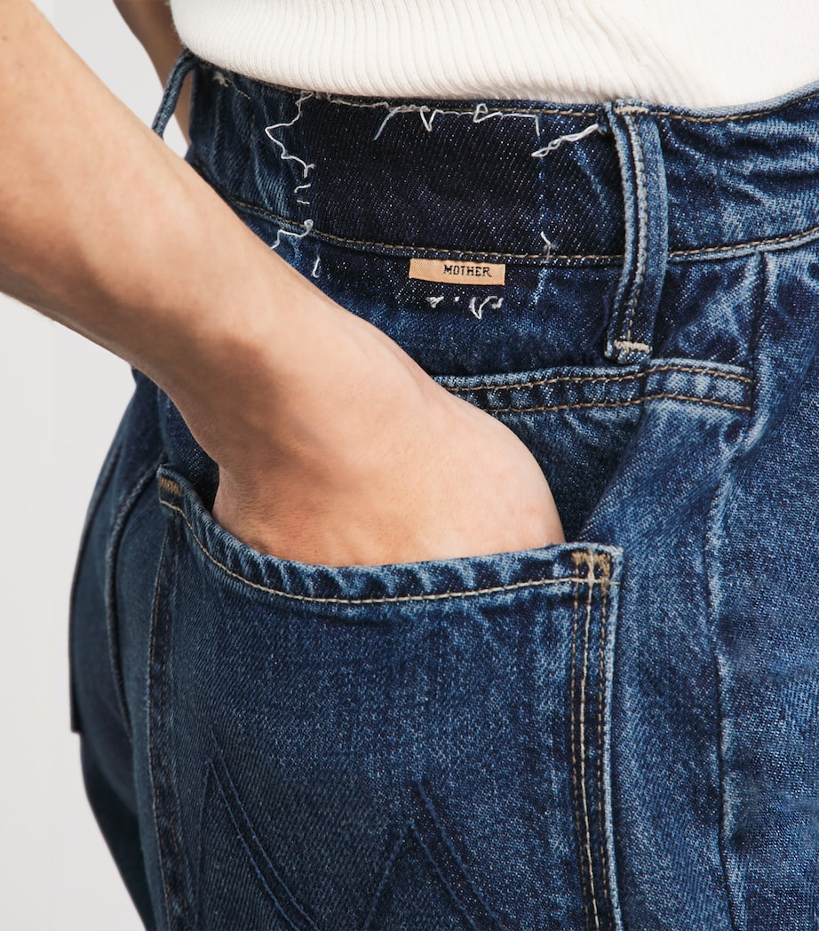 MOTHER Womens The Half-Pipe Denim Shorts Dybma Did You Brin Image 3