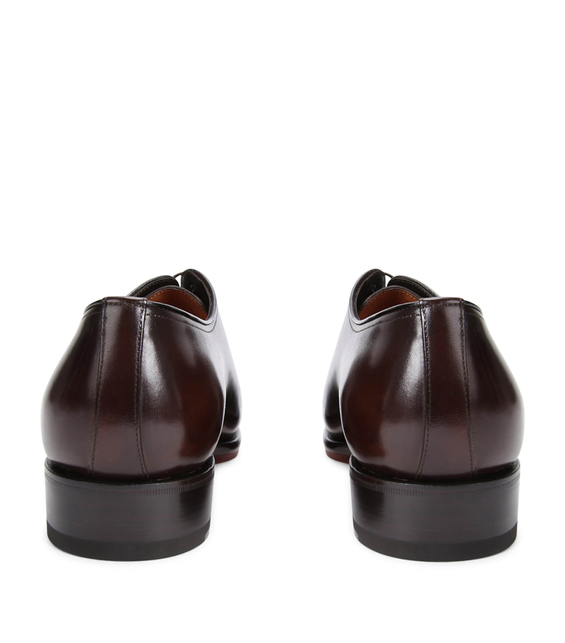 Leather Carter Oxford Shoes DARK BROWN Image 2