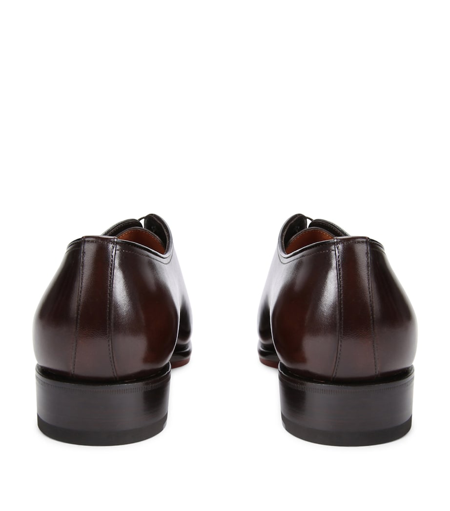 Leather Carter Oxford Shoes DARK BROWN Image 2