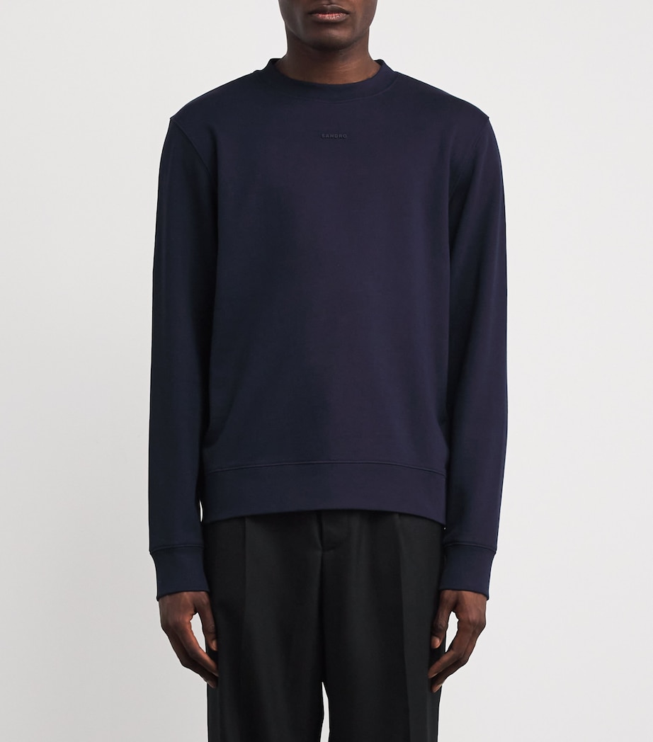 Cotton Rubberised Logo T-Shirt MIDNIGHT BLUE Image 3