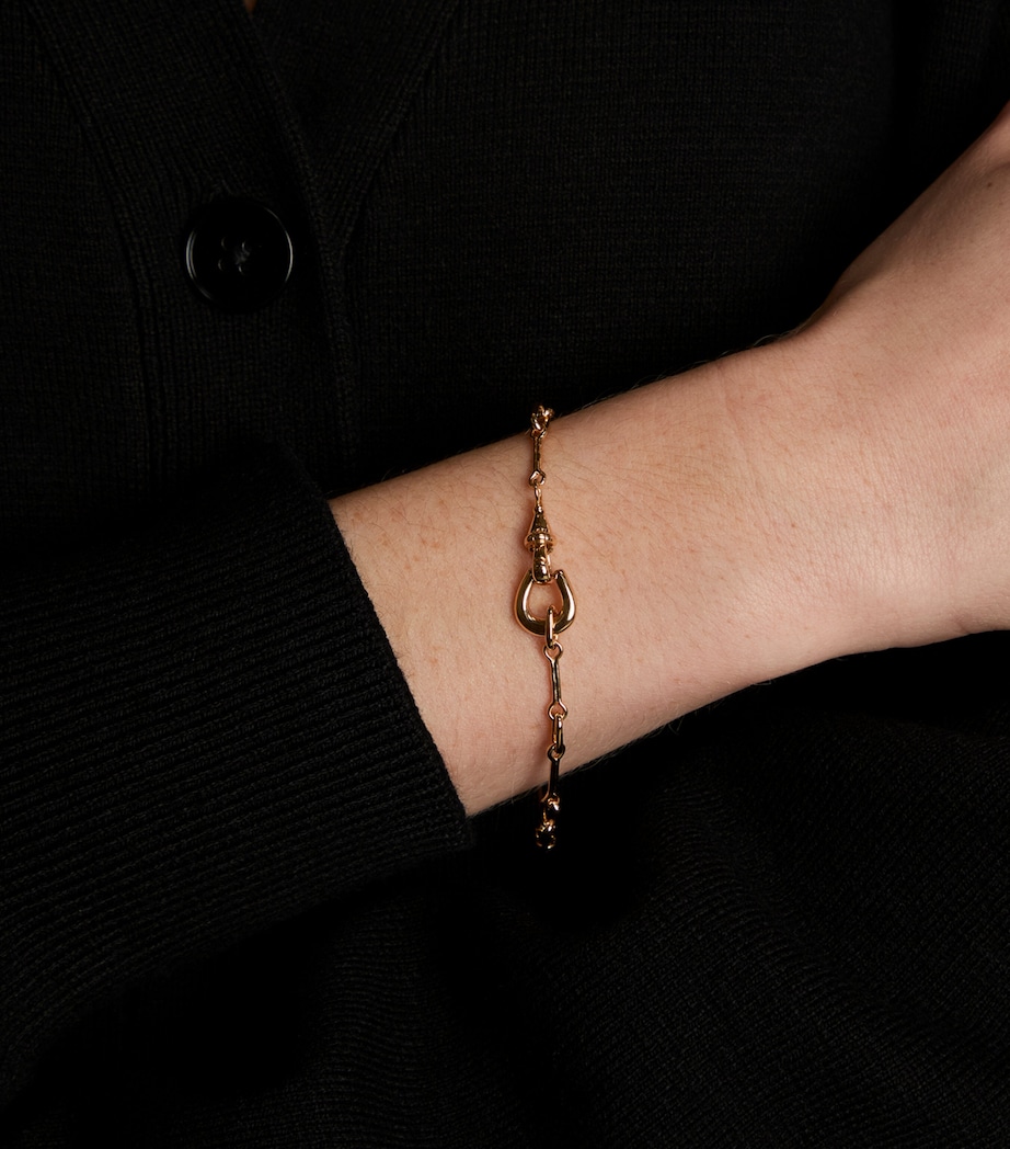 Astrid & Miyu Gold-Plated Hardware Chain Bracelet Gold Image 2