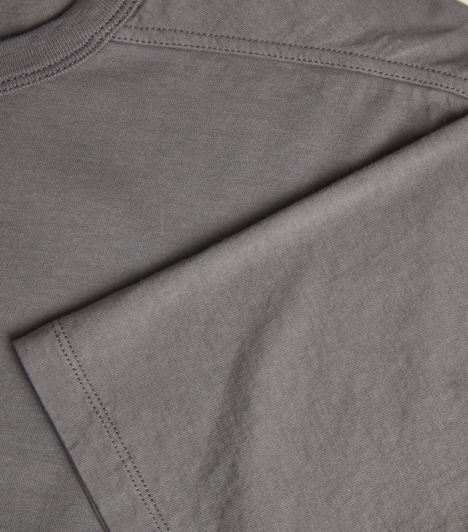 Rick Owens Cotton Jersey Brad T-Shirt Steel Image 6