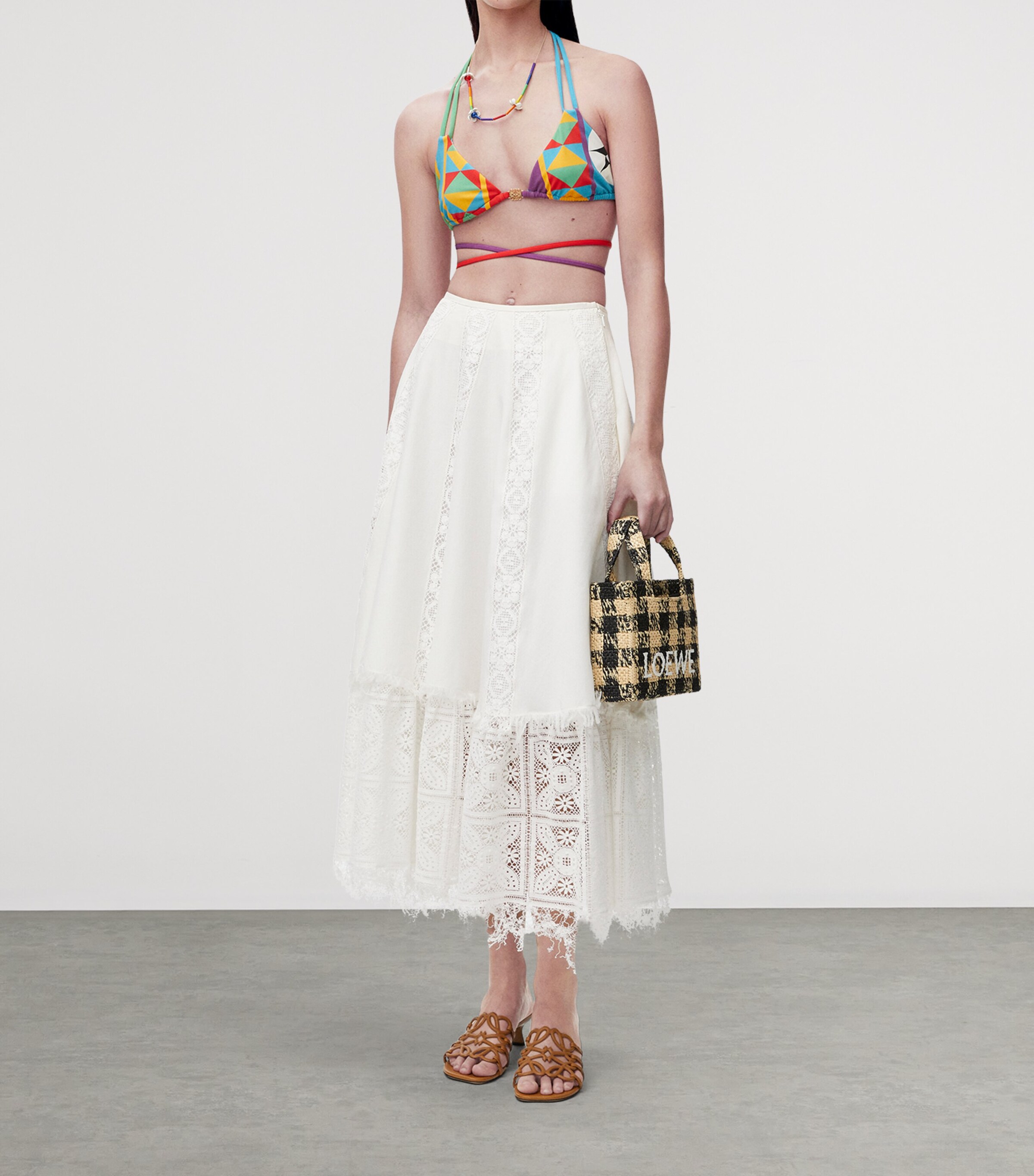 Paula's Ibiza コットンブレンドキュロット Paula's Ibiza cotton-blend culottes in green - Loewe | Mytheresa