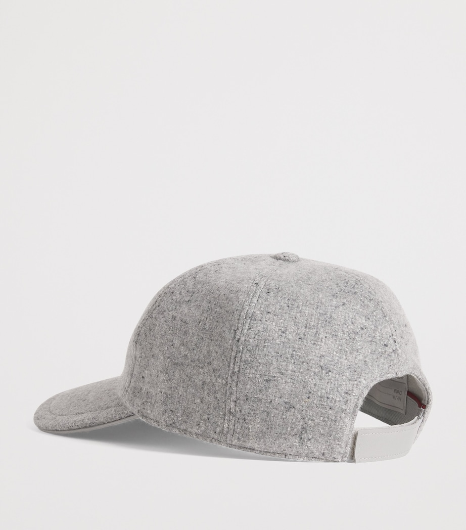 Cashmere-Silk Baseball Cap GRIGIO CHIARO MELANG Image 3