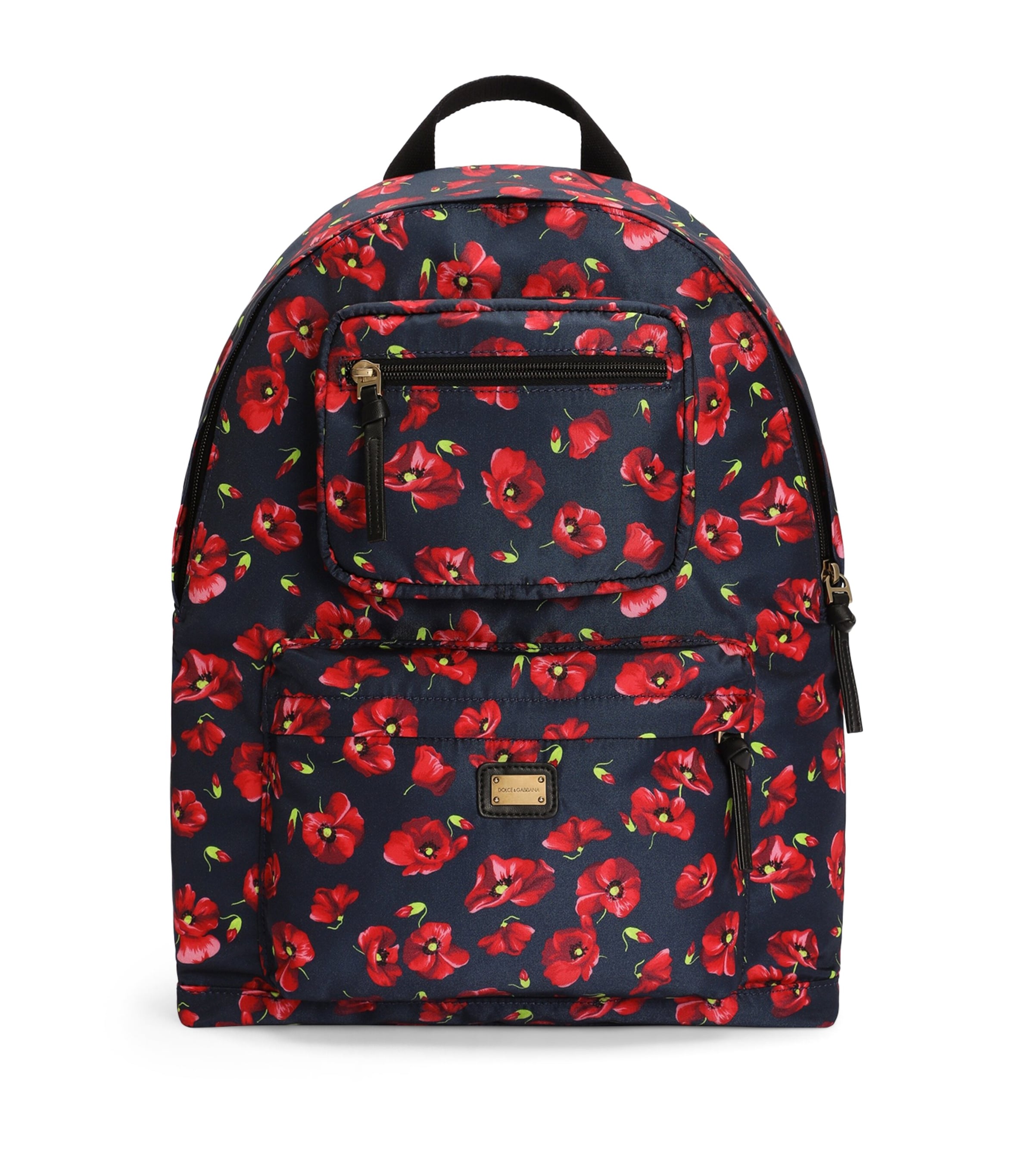 Dolce&Gabbana Kids Floral Print Backpack Papavero Picc Image 1