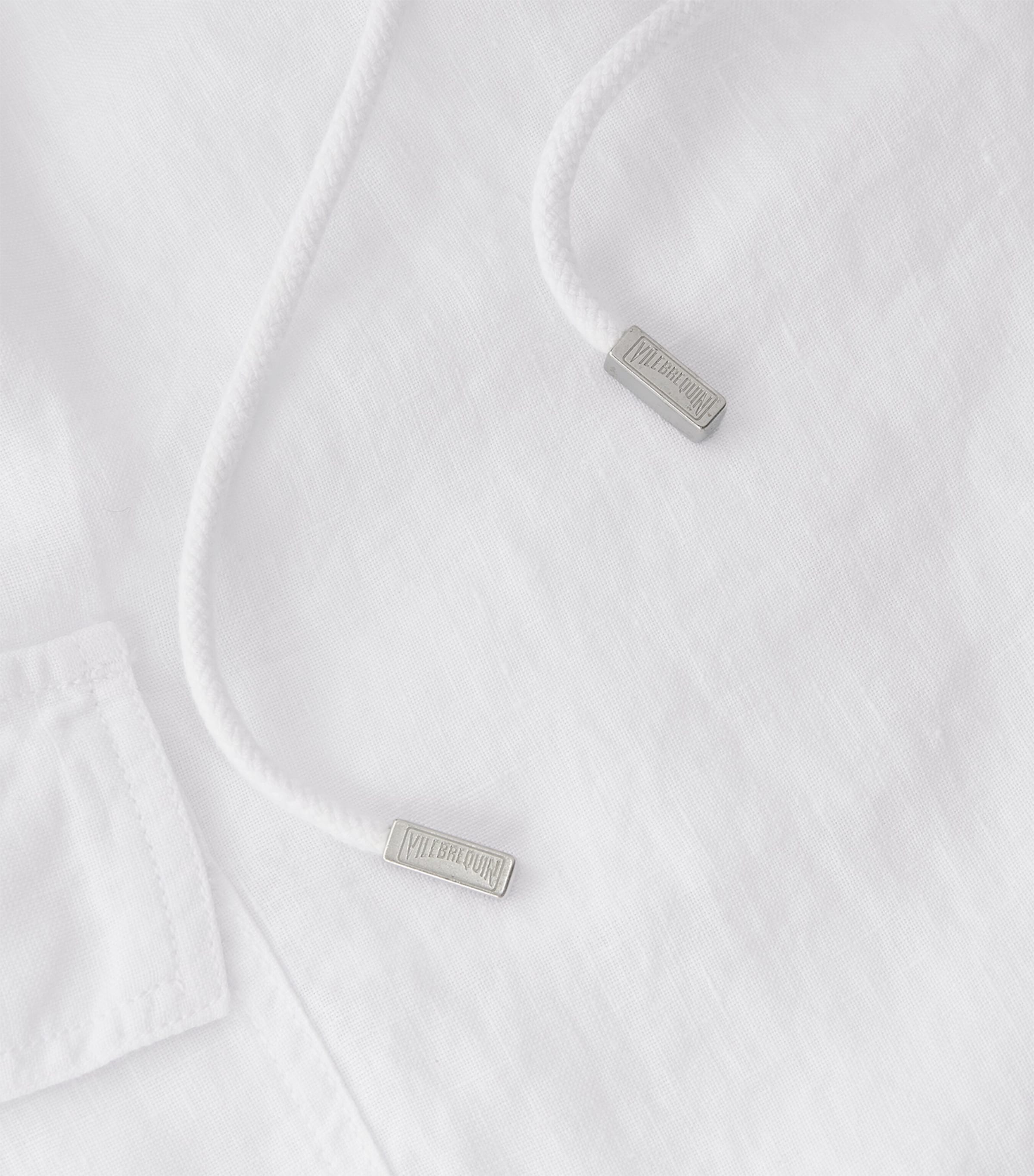 Linen Baie Shorts 010 WHITE Image 3