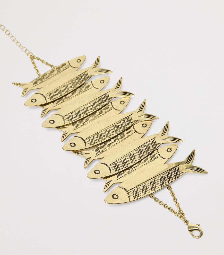 Marina Rinaldi Gold-Tone Fish Bracelet Gold Image 4