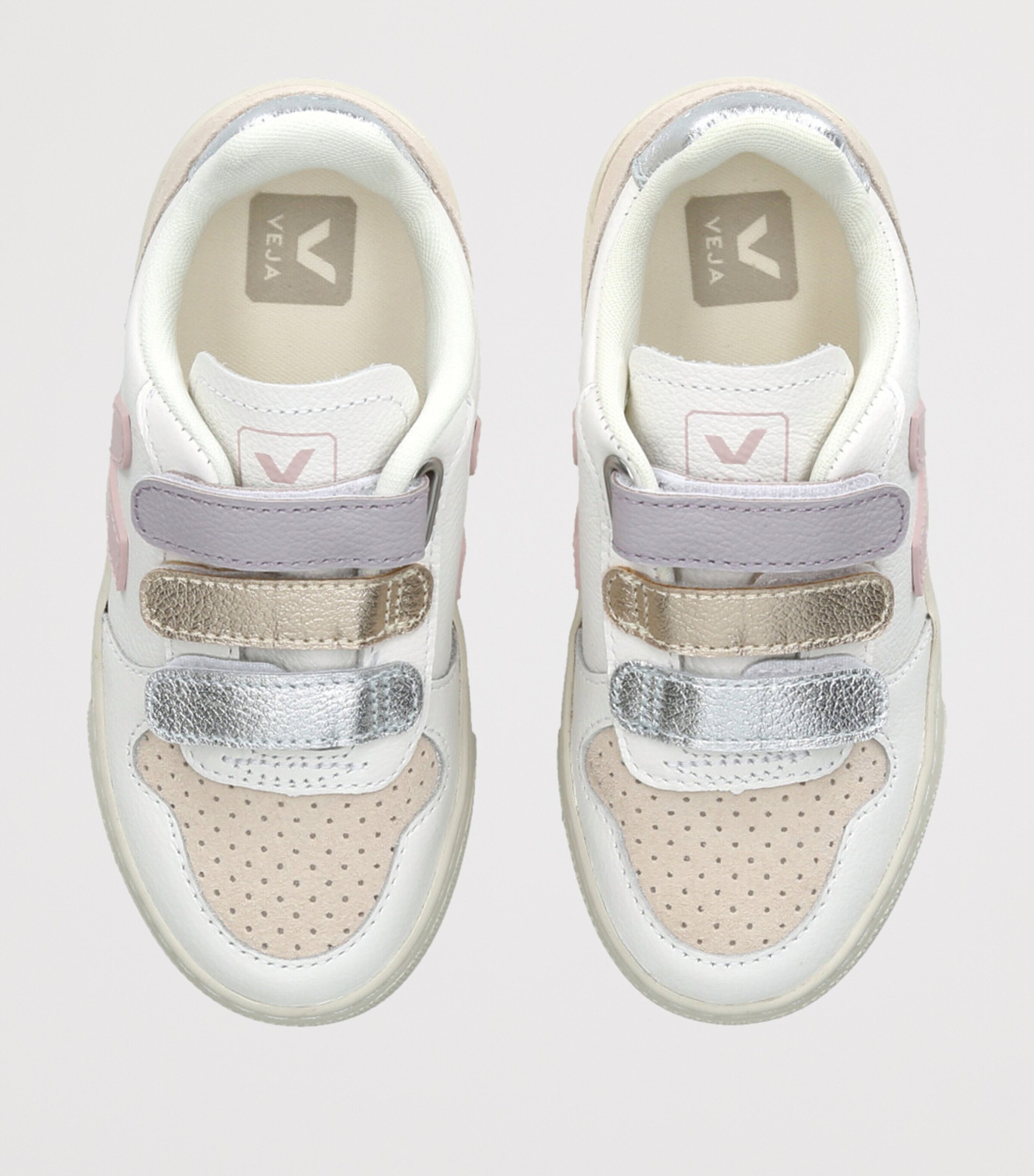 Veja Leather V-10 Sneakers White/comb Image 4