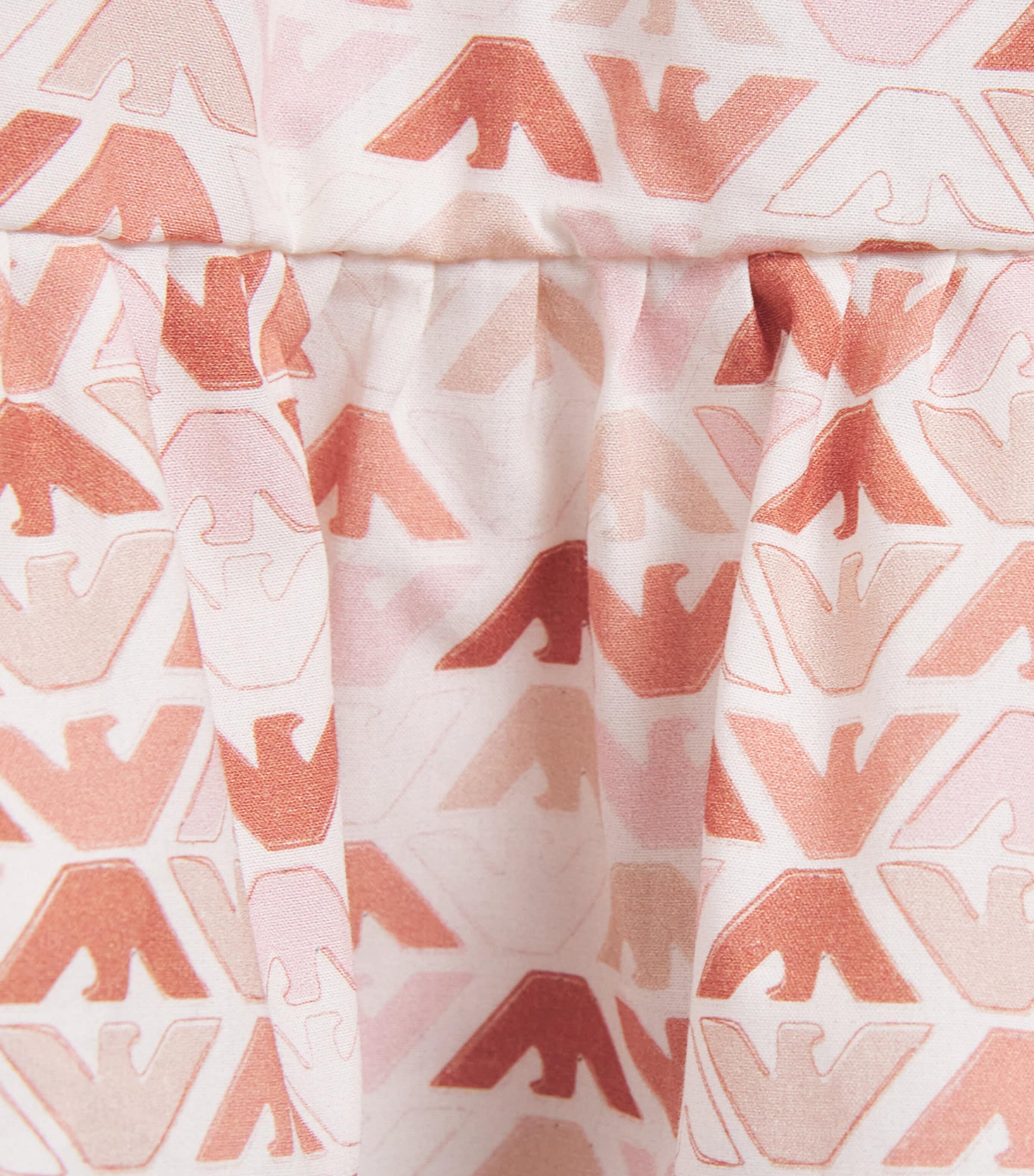 Emporio Armani Kids Logo Print Dress (6-36 Months) Eagle Fant . Image 3