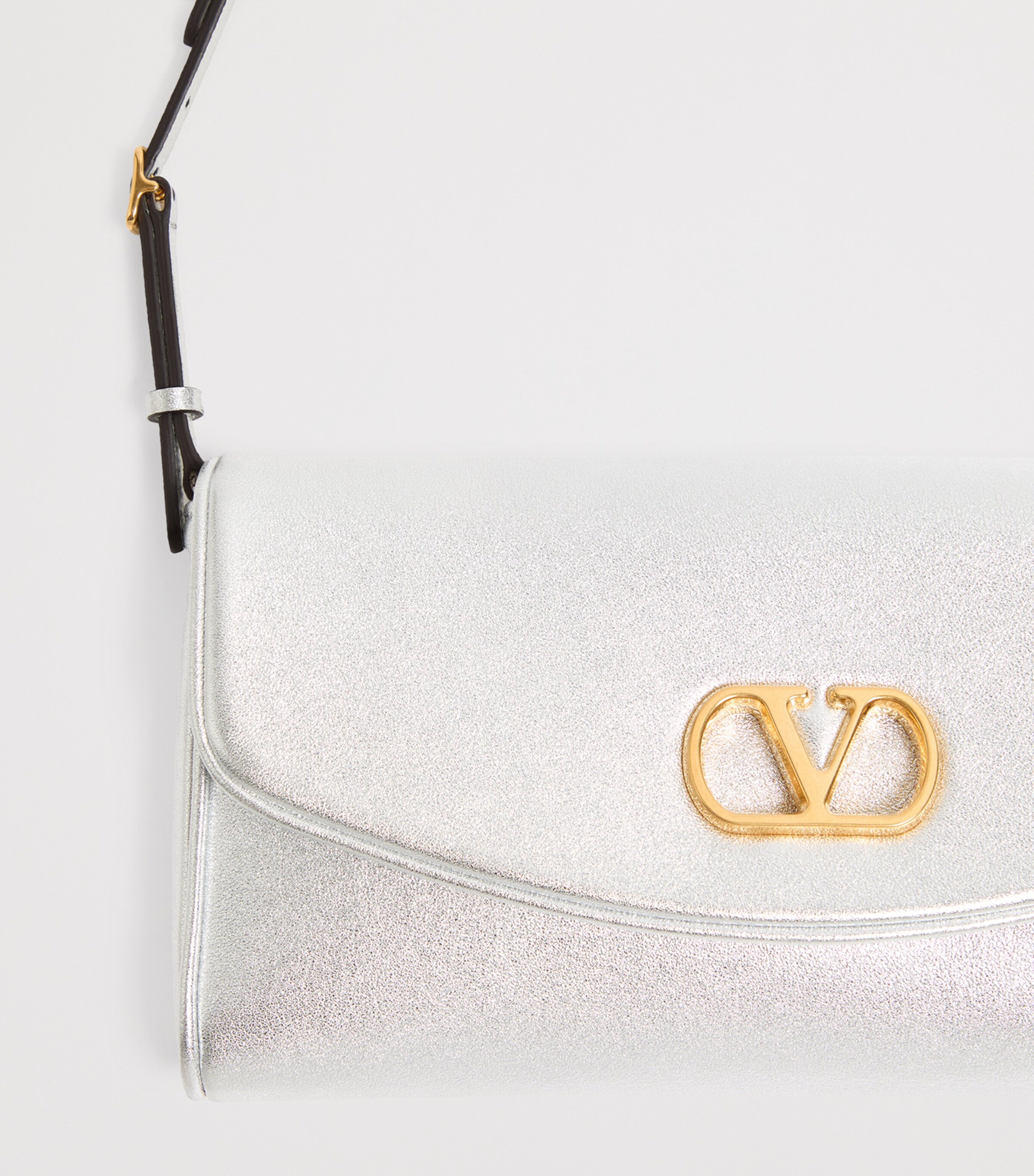 Valentino Garavani Small Leather DeVain Shoulder Bag Image 8