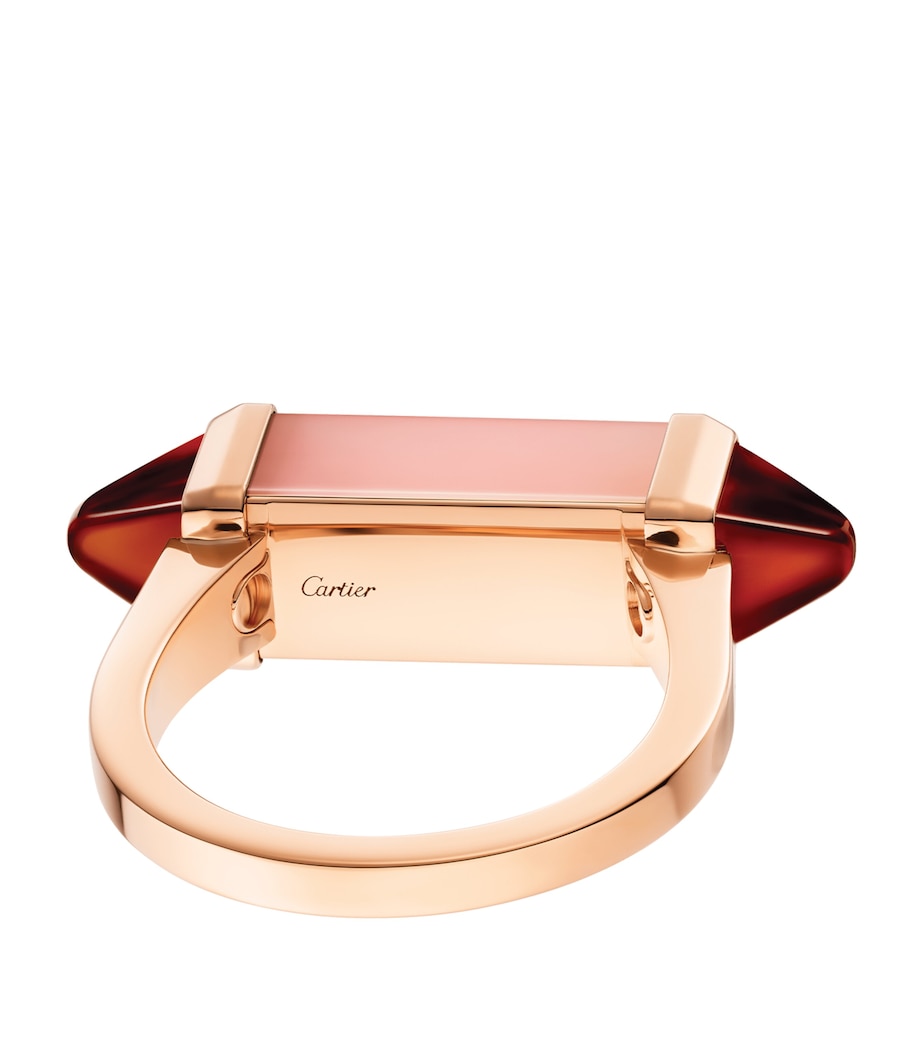 Rose Gold, Chalcedony and Garnet Les Berlingots de Cartier Ring ROSE GOLD Image 3