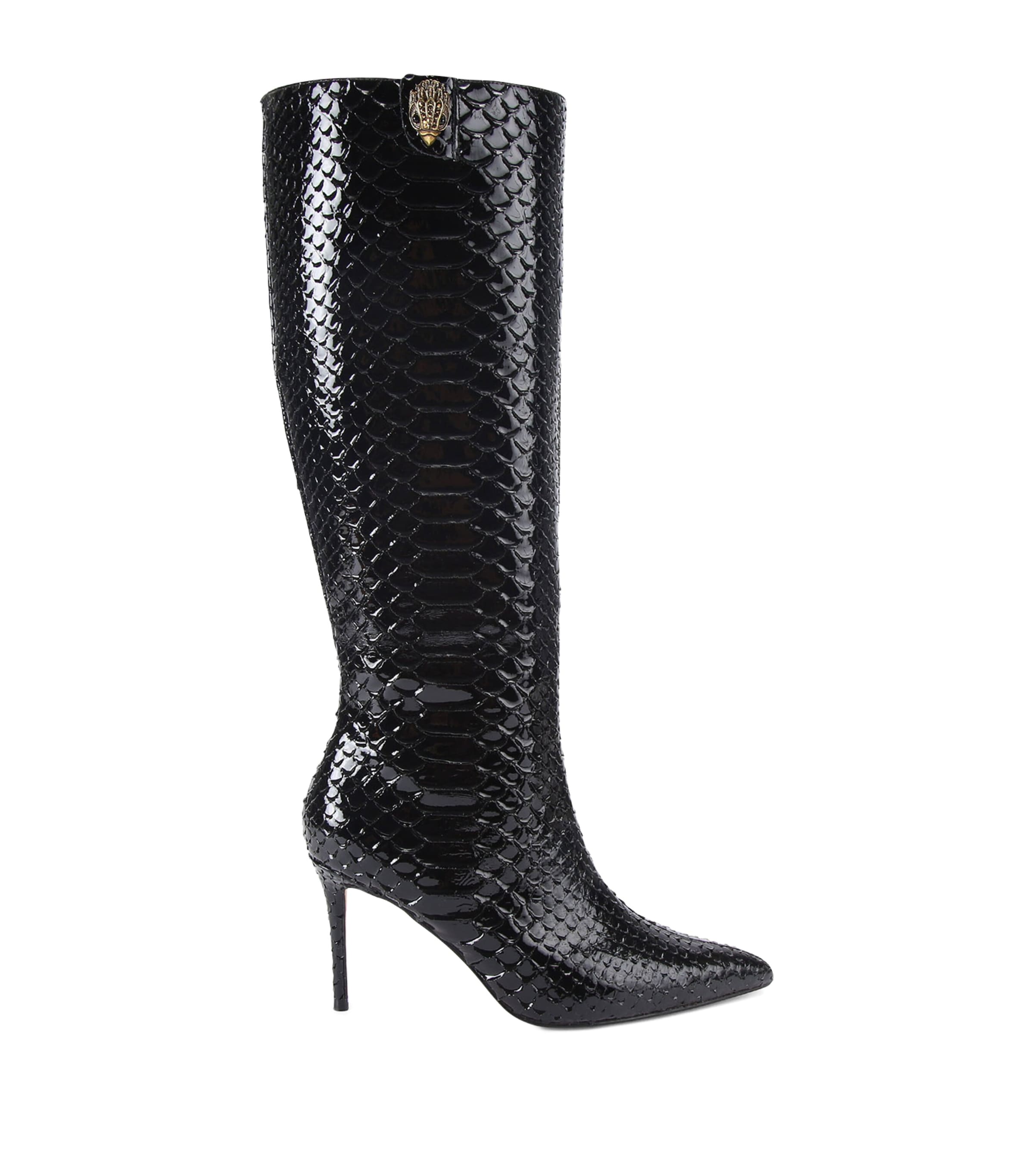 Kurt Geiger London Leather Belgravia Knee-High Boots Black Image 1