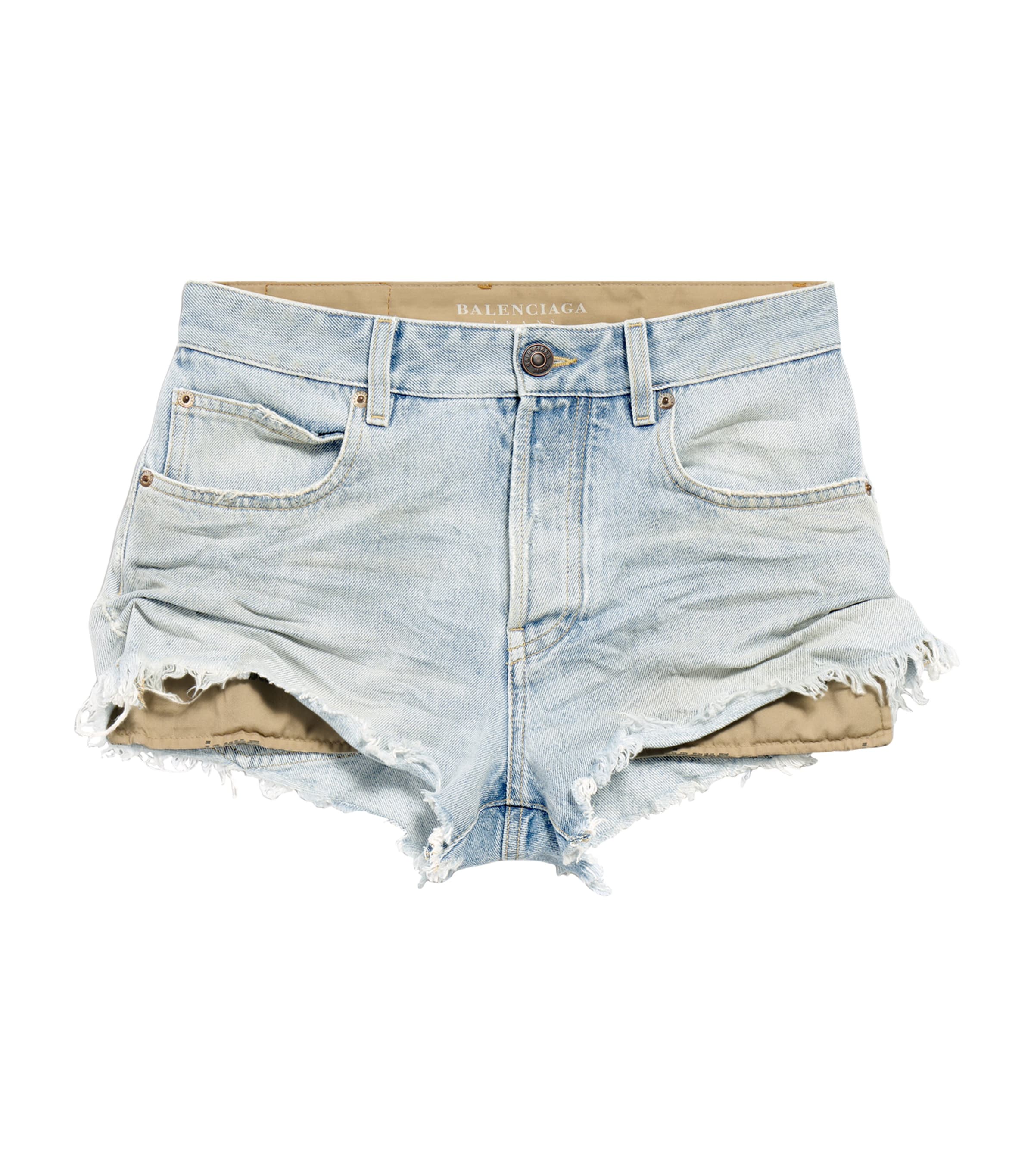 Balenciaga Mini Denim Shorts