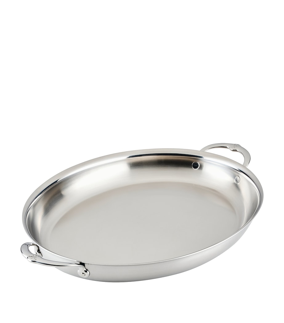 Stainless Steel Oval Au Gratin Dish (33.5cm) SILVER Image 1