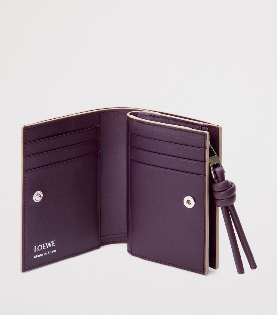 Leather Knot Wallet CLAY/PLUM Image 2