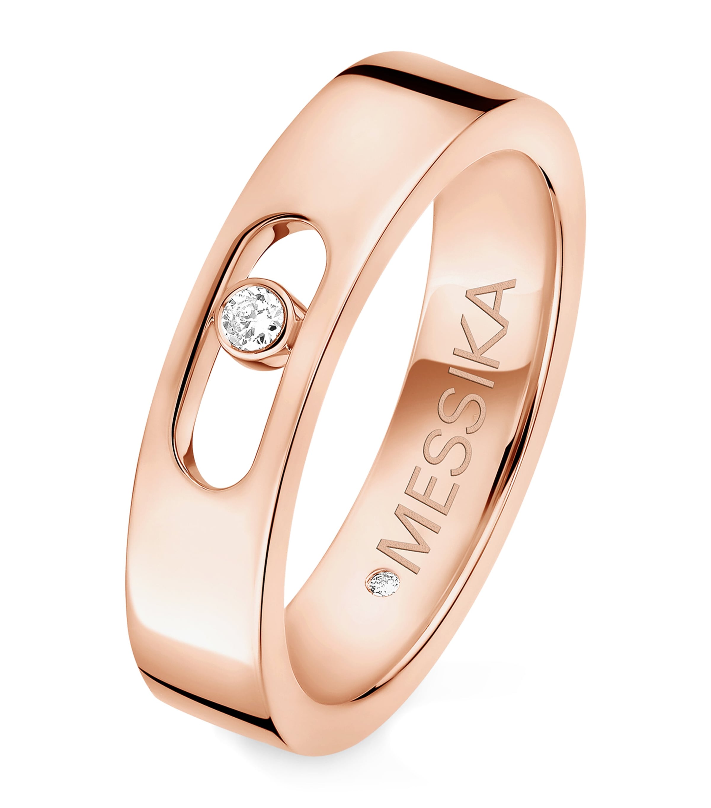Messika Move Joaillerie Pink Gold and Diamond Wedding Ring Pink Gold Image 1