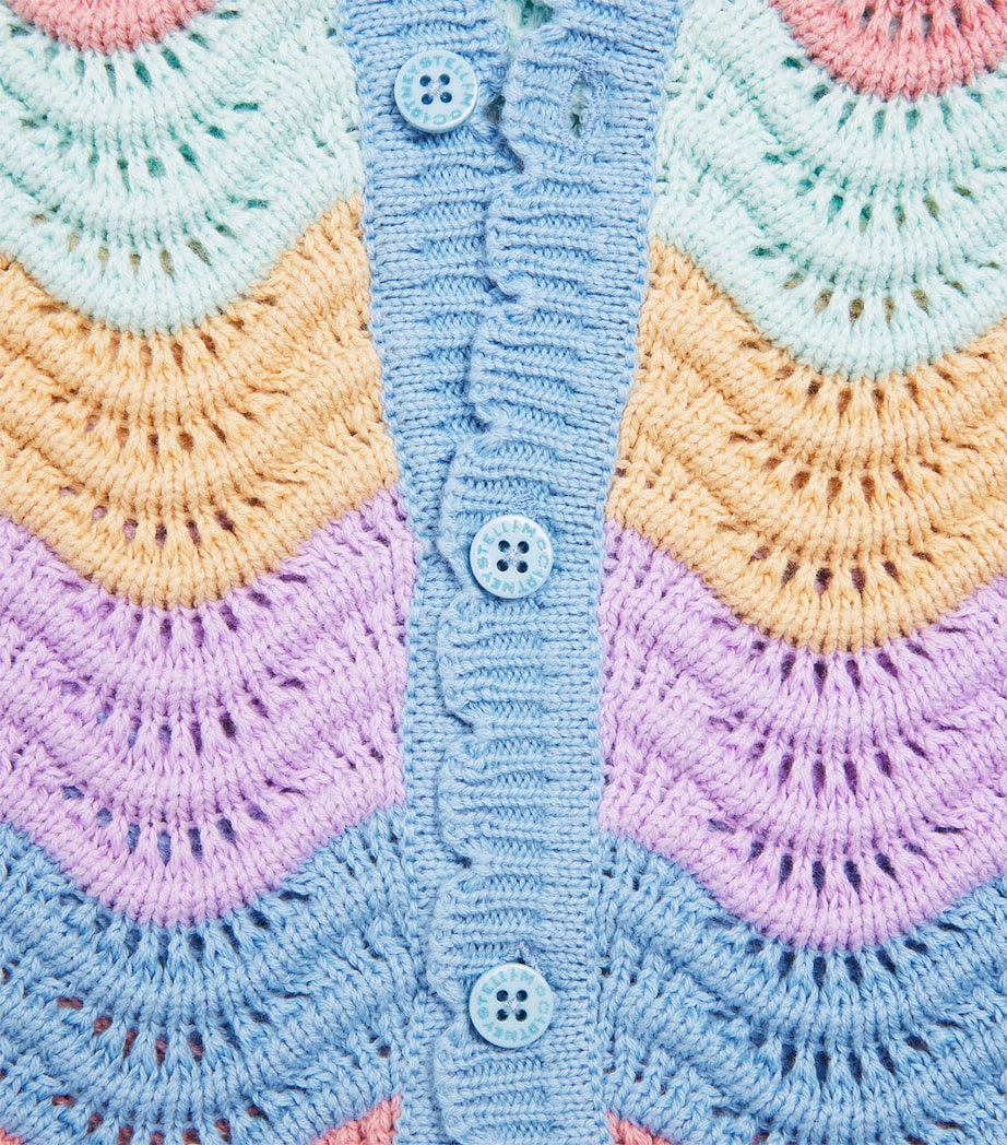 Cotton Scallop-Hem Cardigan (2-12 Years) 999COLOURFUL Image 4