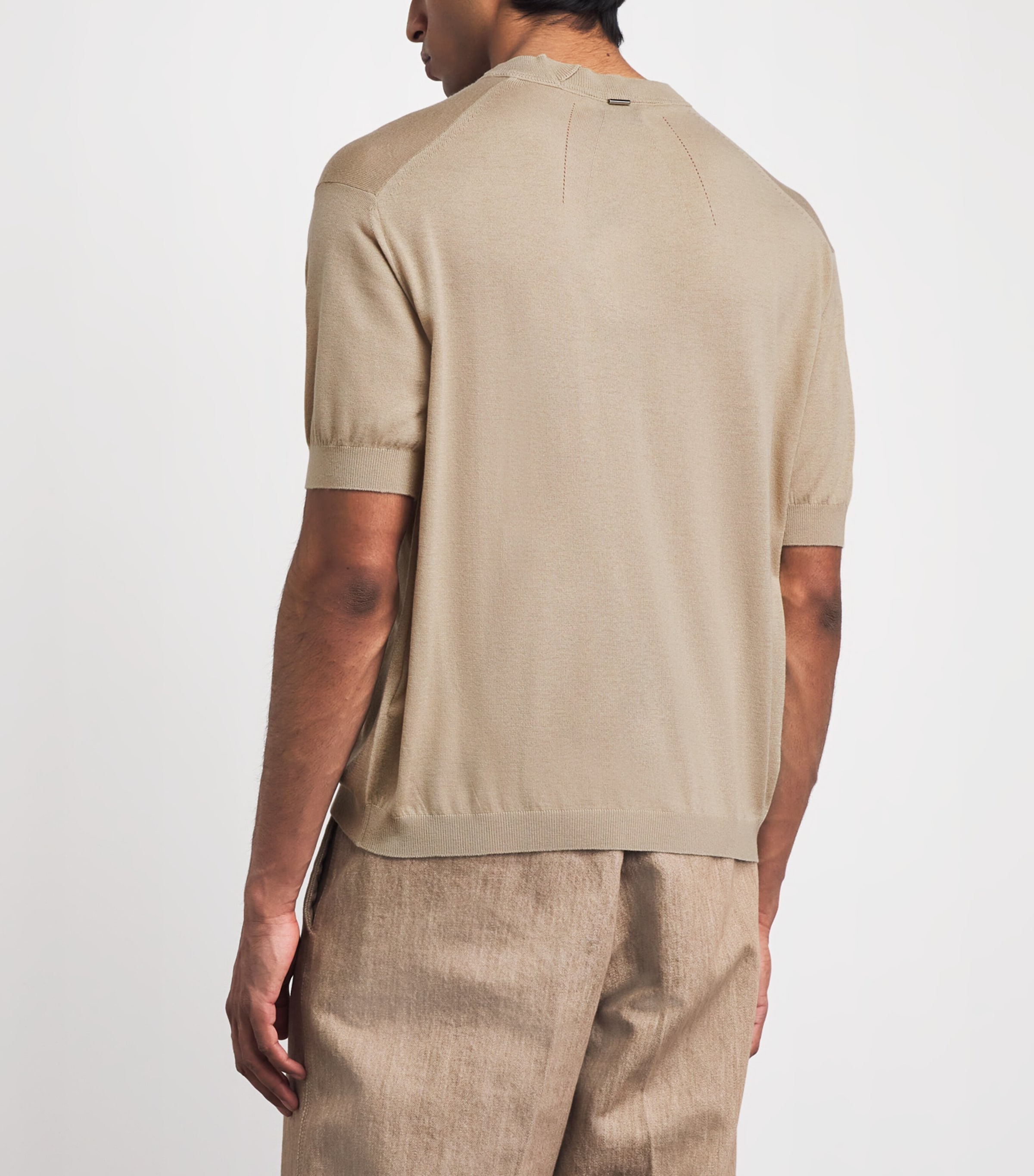 Wool T-Shirt KHAKI BEIGE Image 5