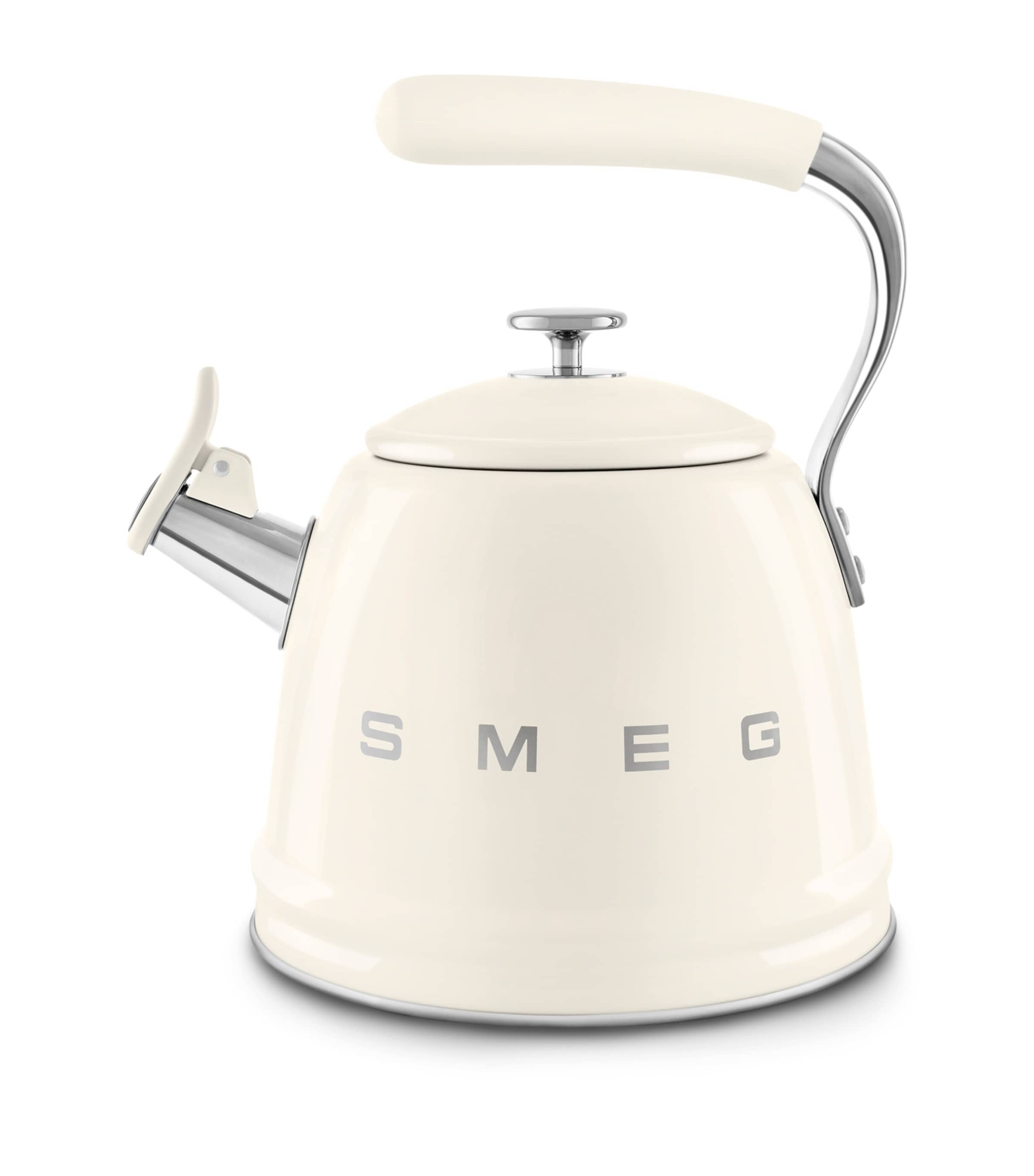 Smeg Stovetop Whistling Kettle In Neutral