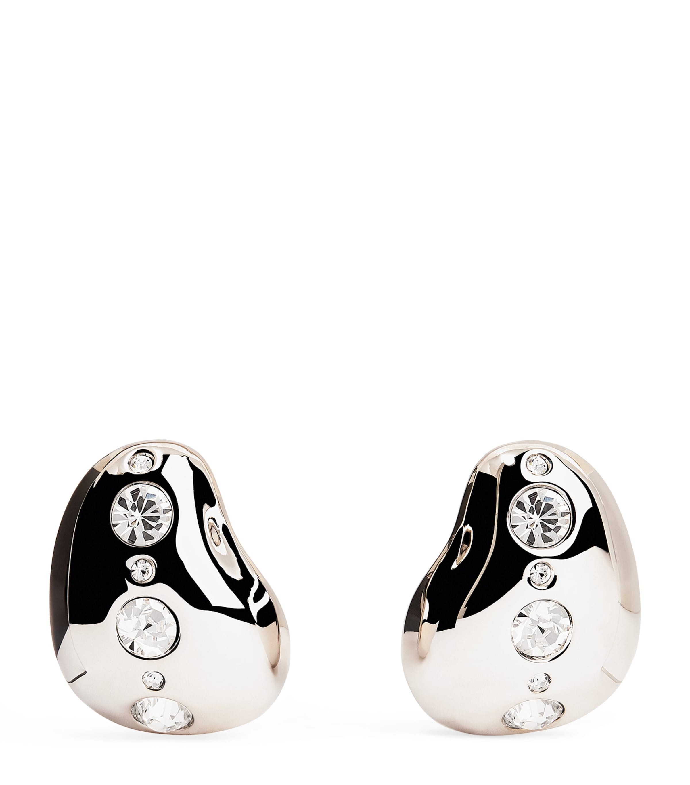 Apoa Crystal-embellished Gala Earrings In Metallic
