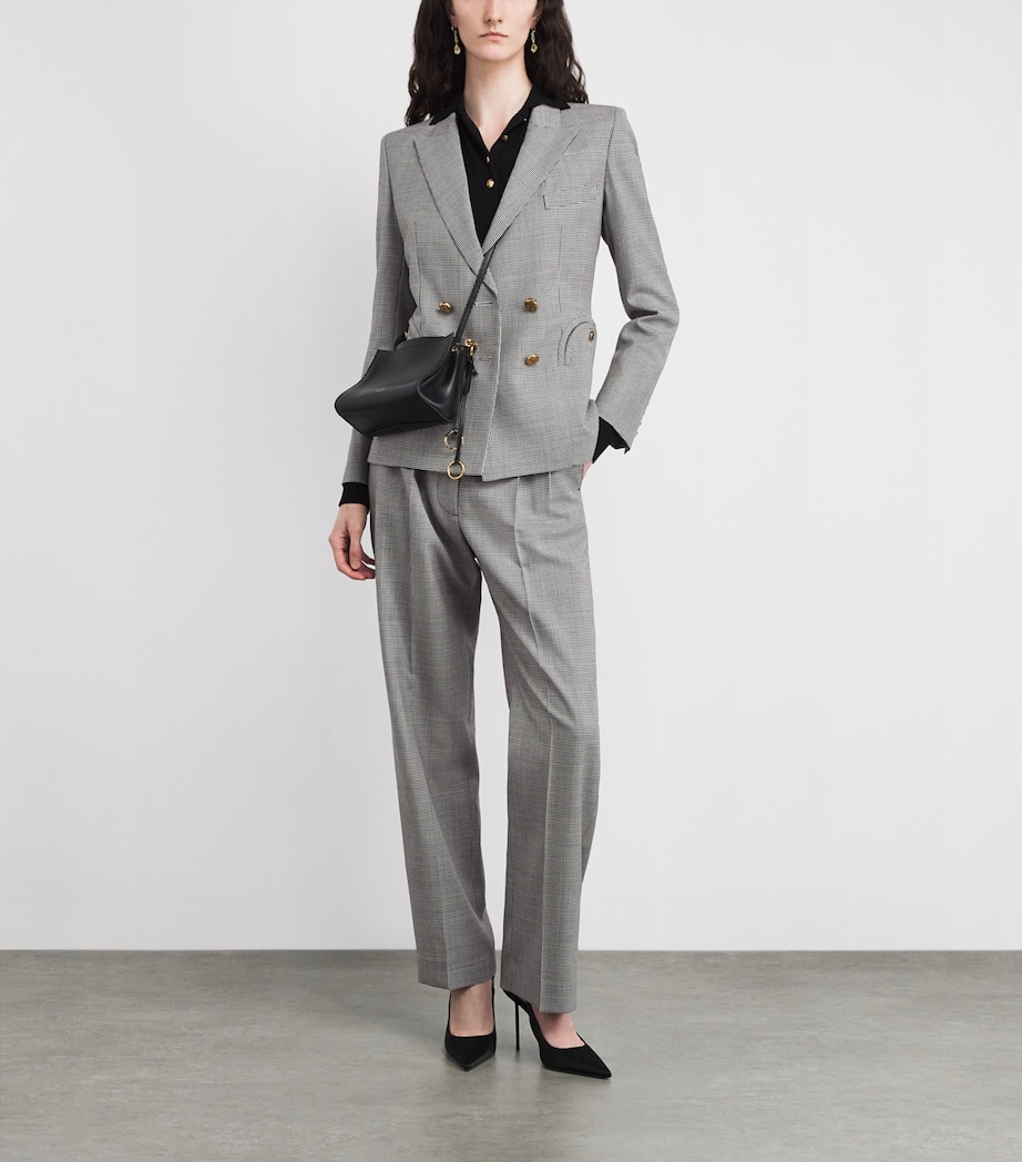 Wool Charmer Double-Breasted Blazer NW07 BLACK&WHITE Image 2