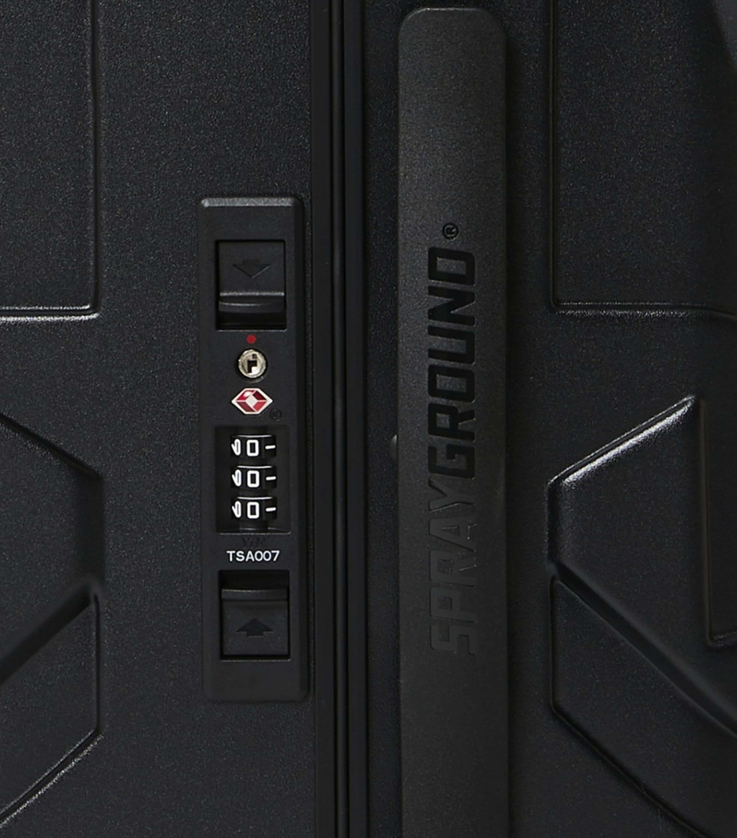 Embossed Cabin Suitcase (55cm) BLACK Image 8